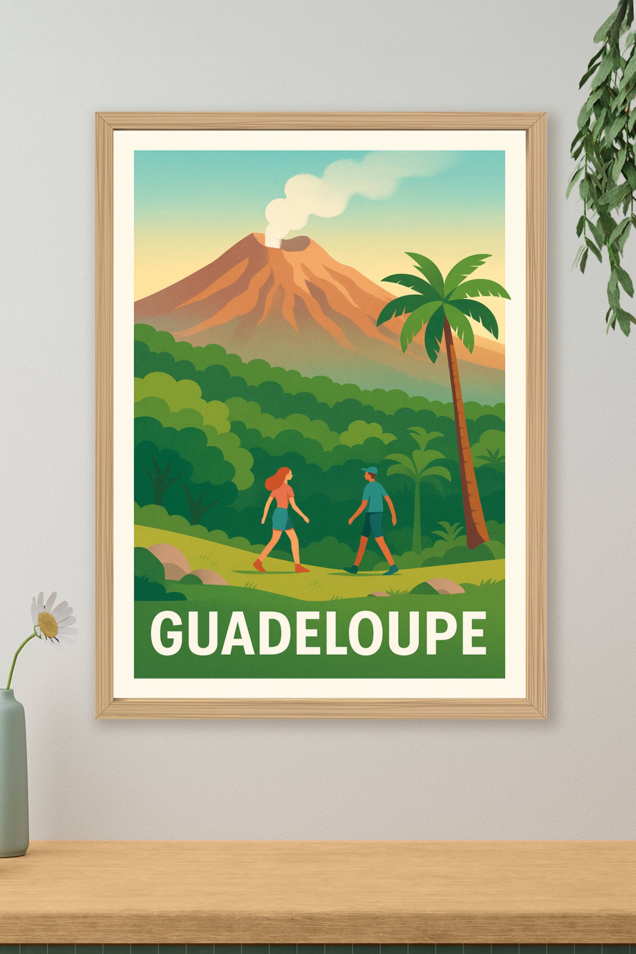 Affiche de Guadeloupe - L'appel sauvage de la Soufrière