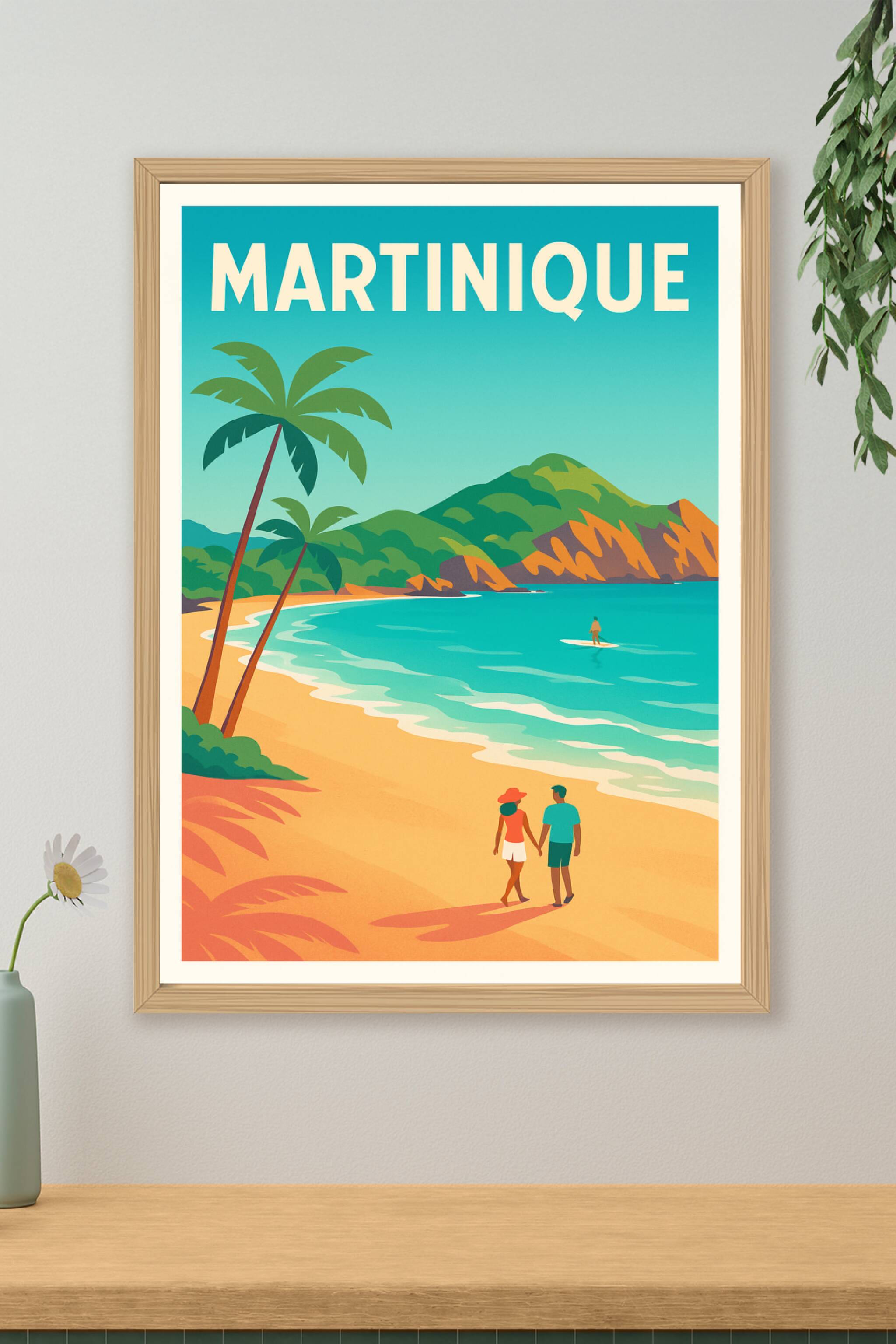 Affiche de Martinique - Évasion tropicale et douceur de vivre