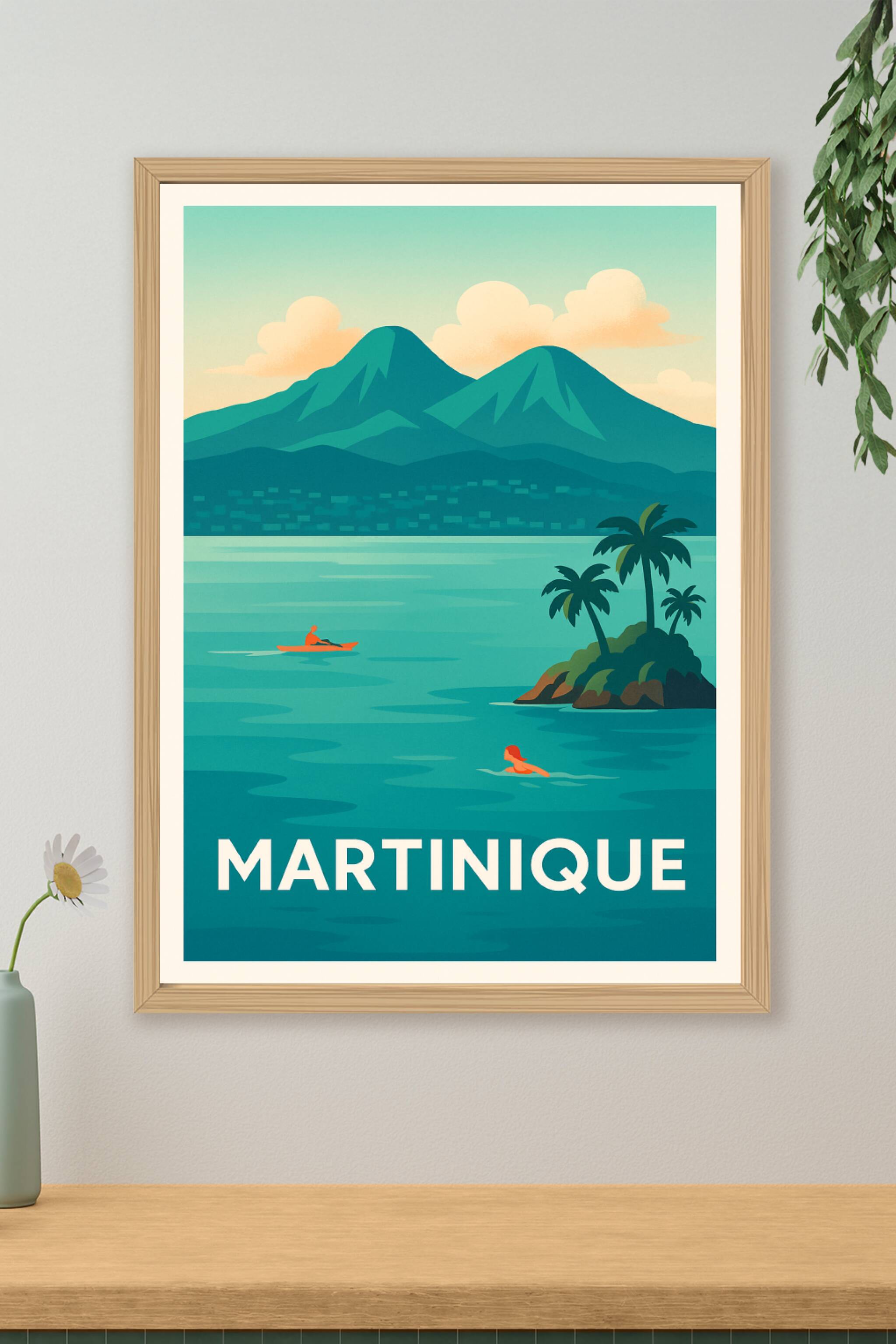 Affiche de Martinique - Évasion tropicale et sérénité insulaire