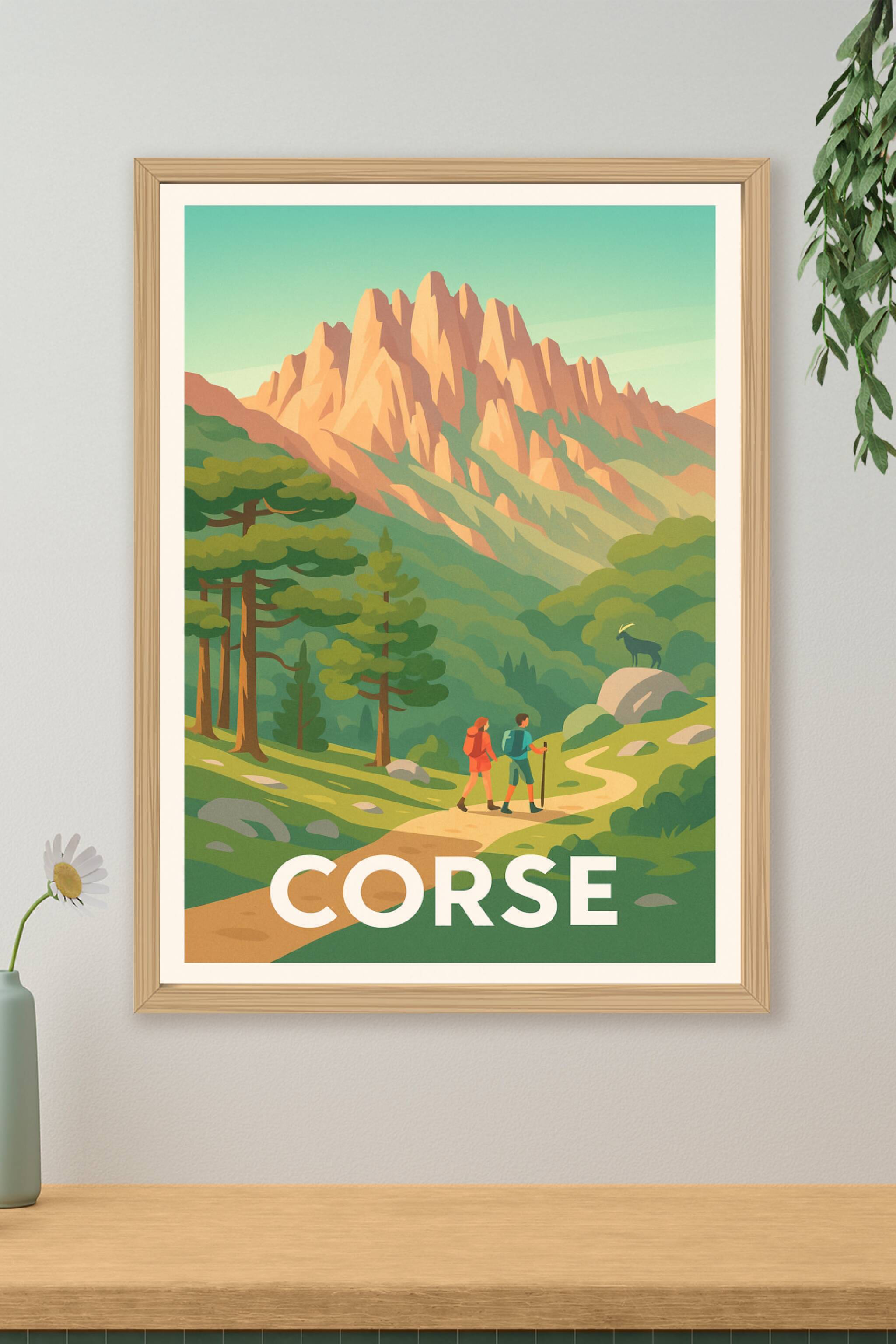 Affiche de Corse - Partez à la découverte des paysages sauvages