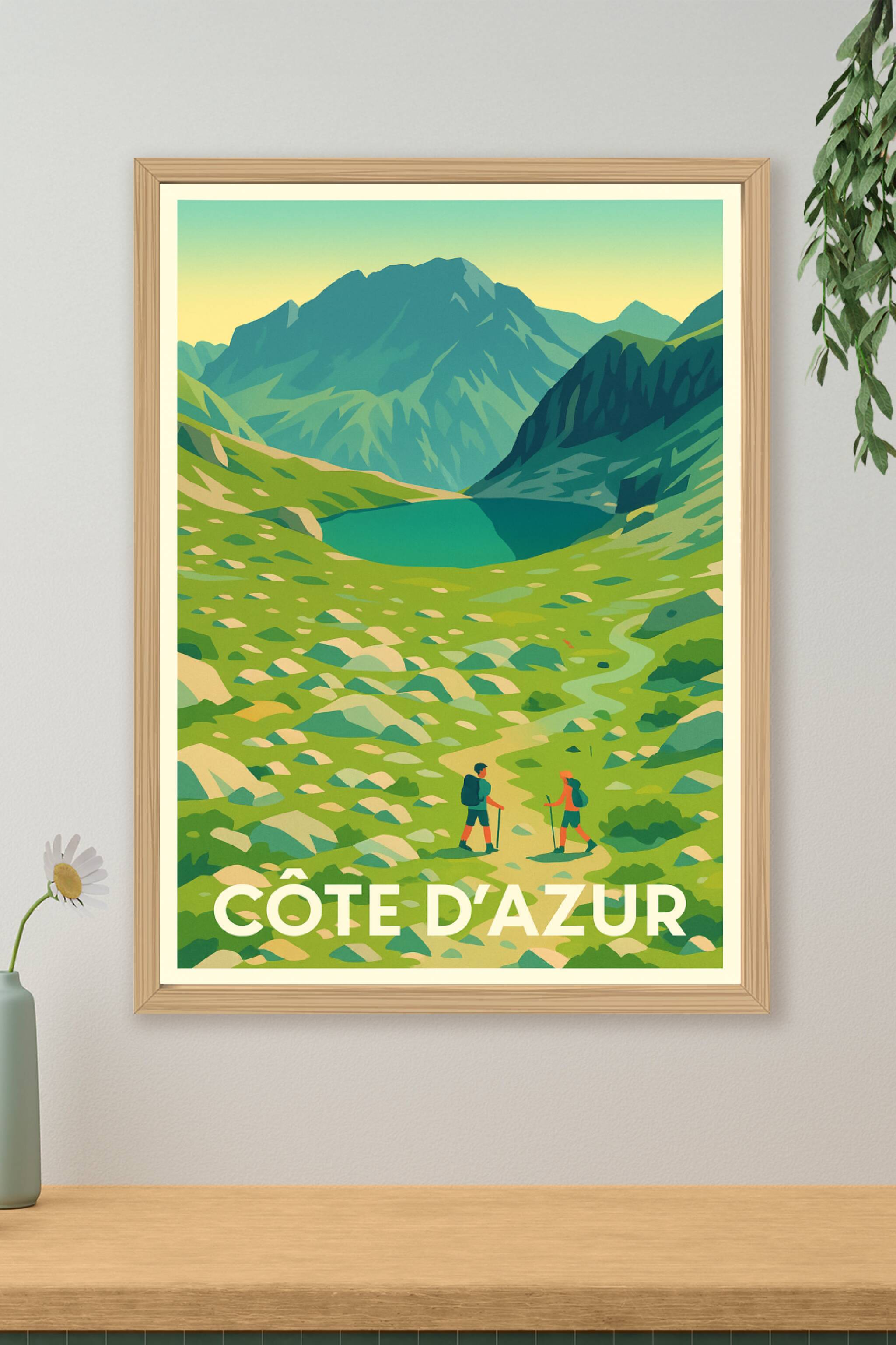 Affiche de Côte d'Azur - Évasion nature au cœur des montagnes