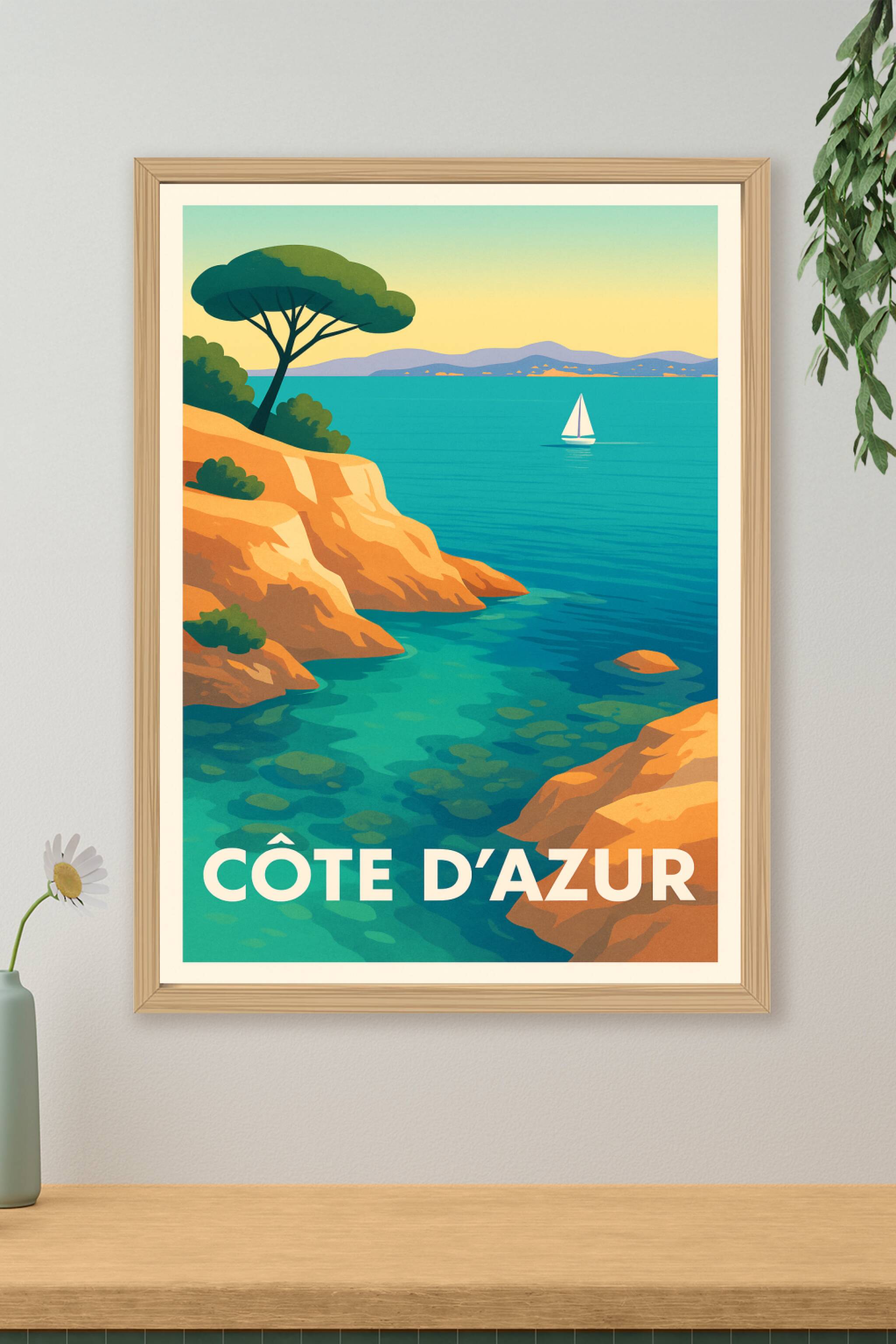 Affiche de Côte d'Azur - L'évasion méditerranéenne
