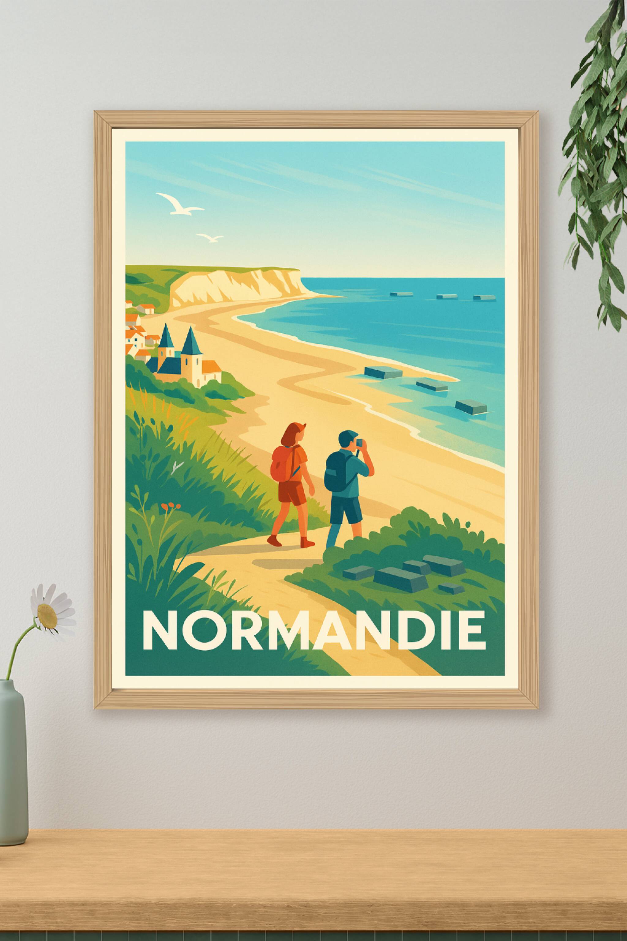 Affiche de Normandie - Évasion sur la côte sauvage