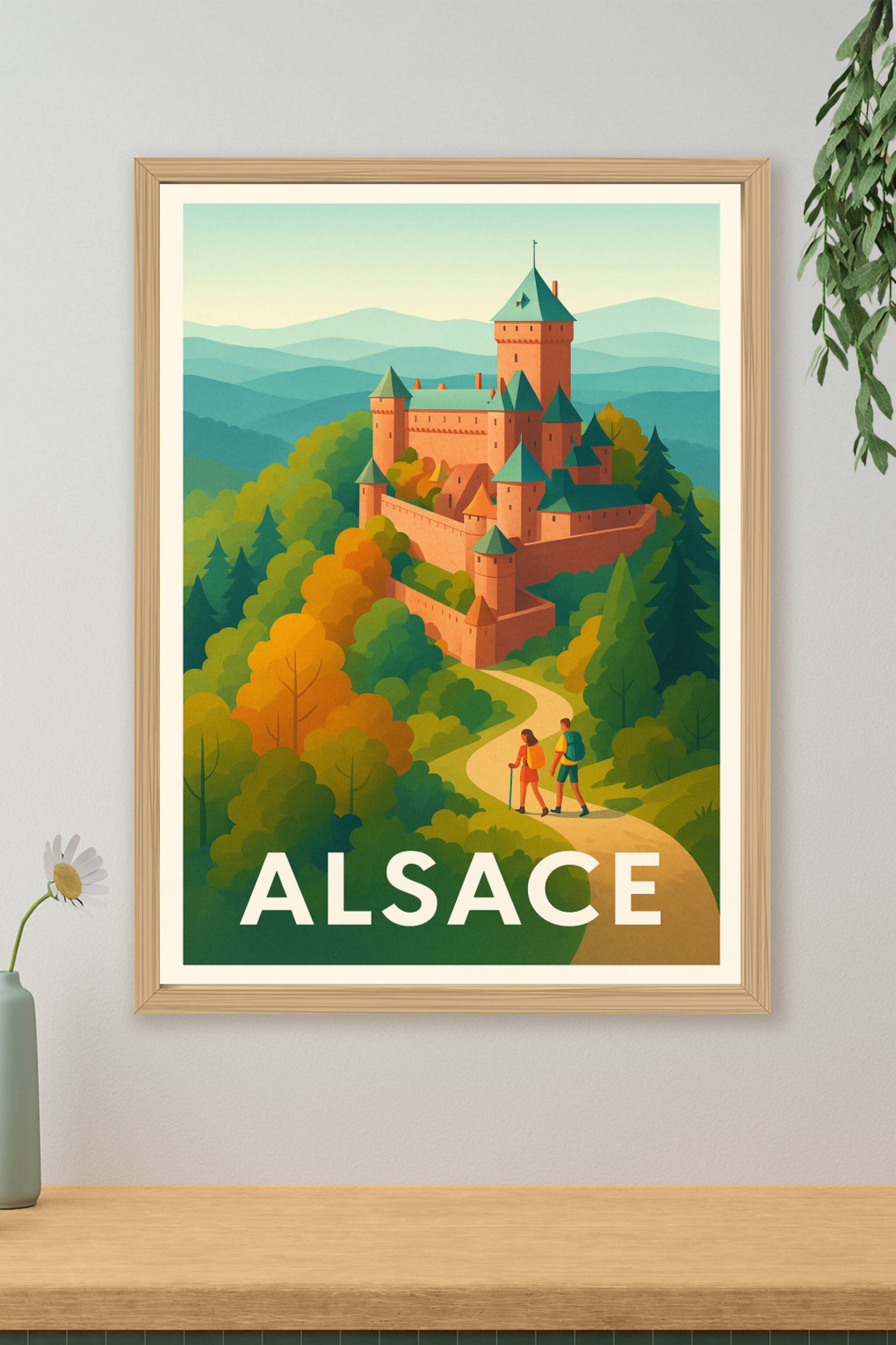 Affiche de Alsace - Voyage au cœur des châteaux majestueux
