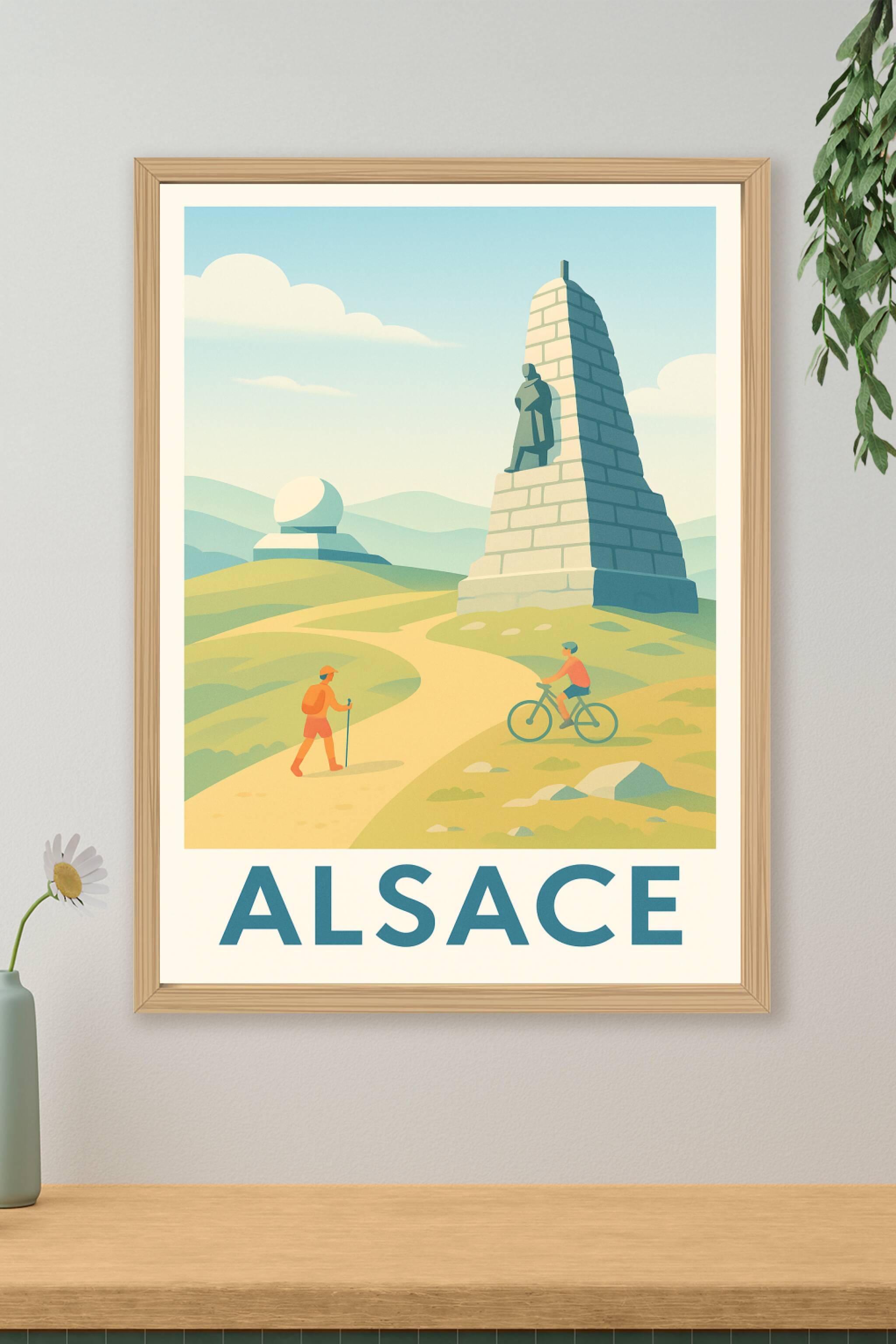 Affiche de Alsace - Découvrez les paysages emblématiques en plein air