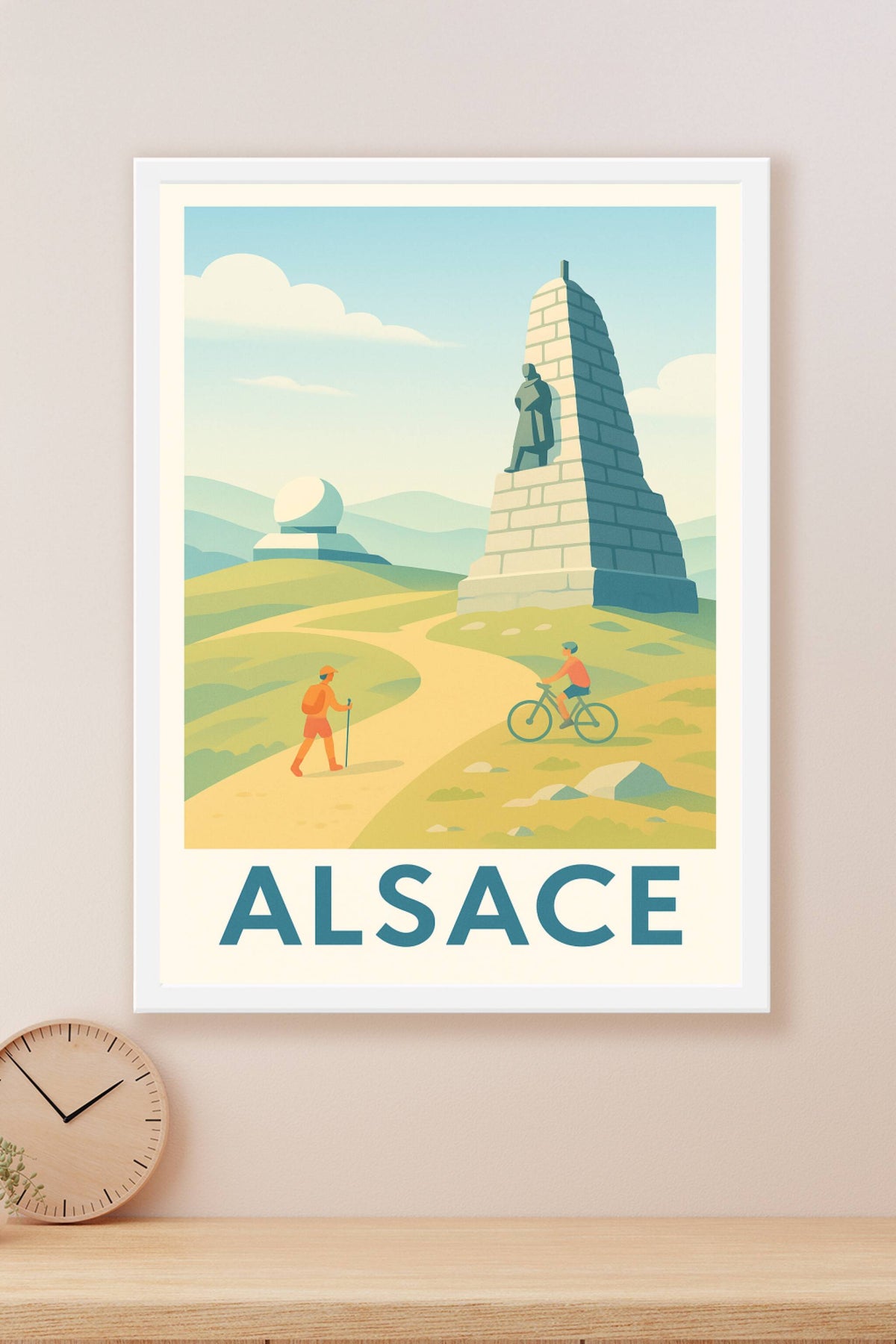 Affiche Alsace — Découvrez les paysages emblématiques en plein air · poster d'art de Alsace