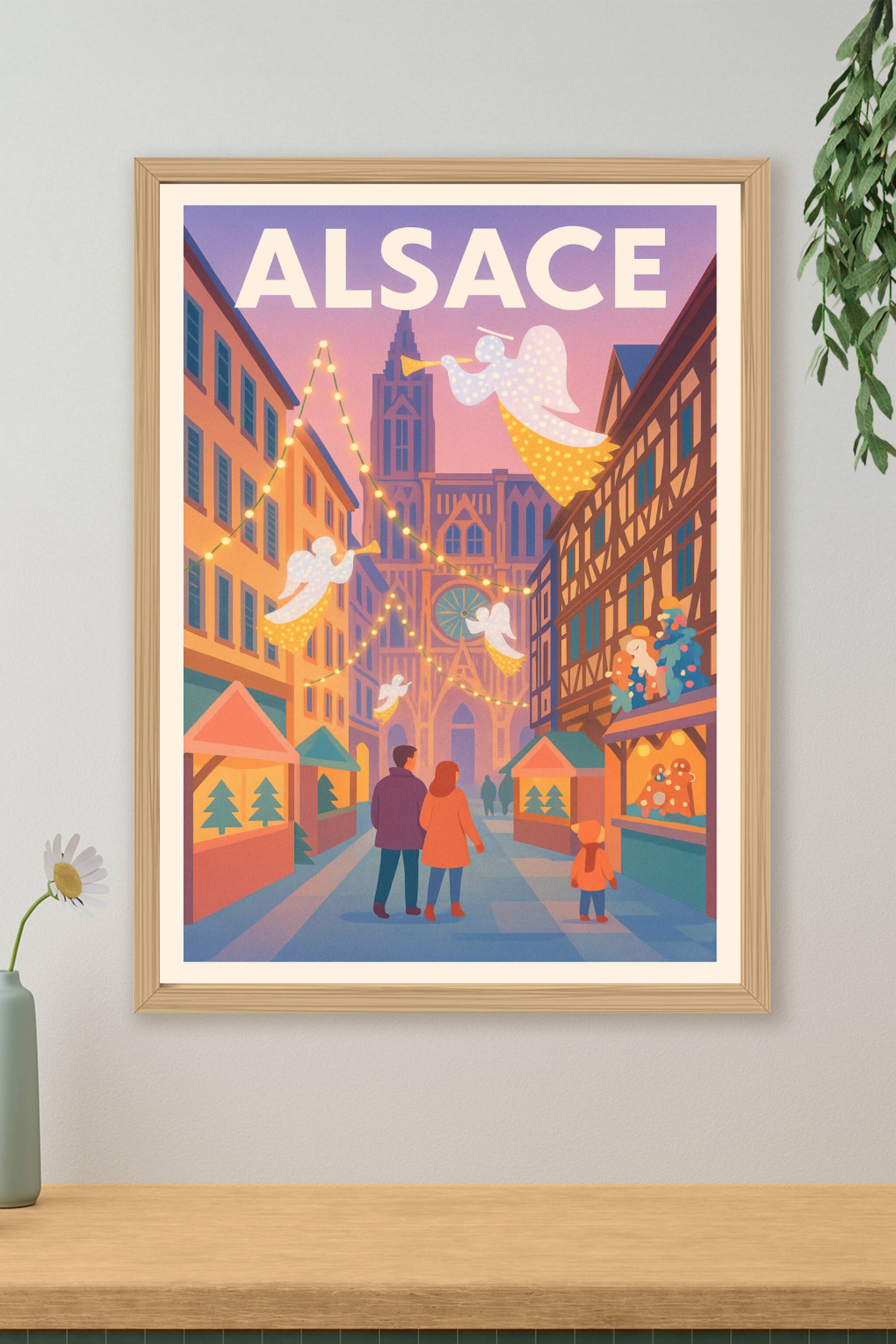 Affiche de Alsace - Magie des marchés de Noël