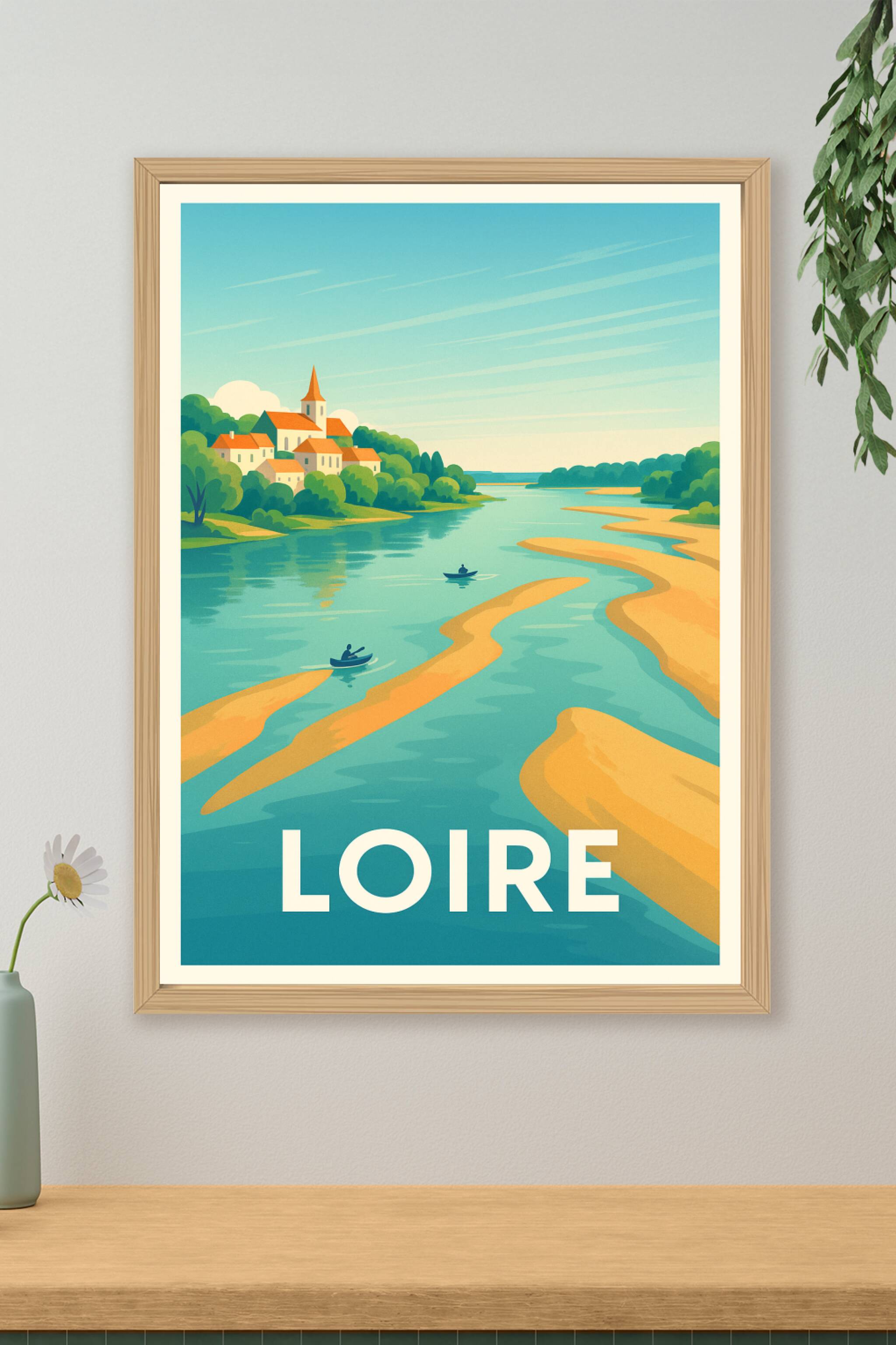 Affiche de Loire - Sérénité en rives paisibles