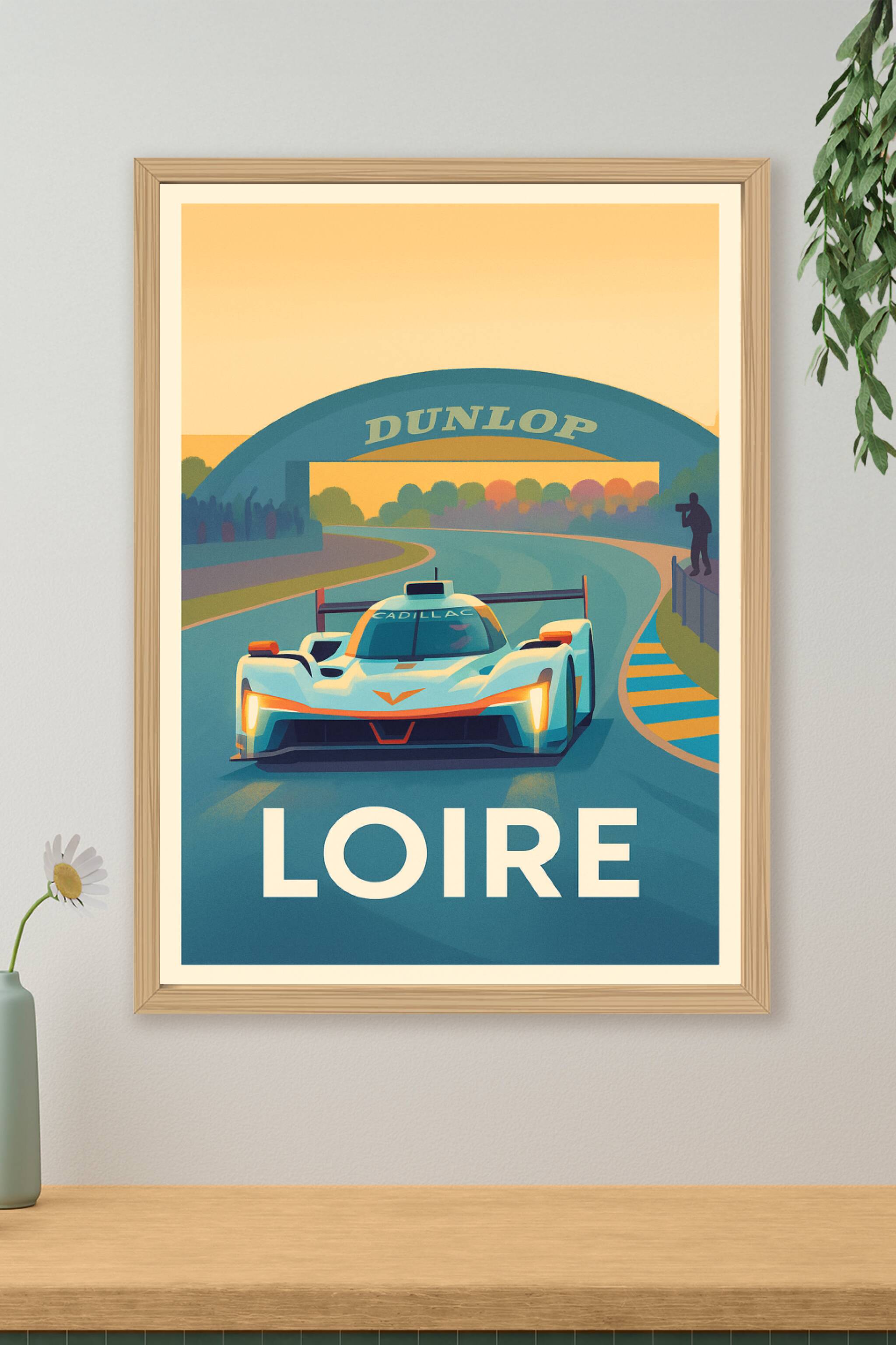 Affiche de Loire - L'esprit de la course automobile historique