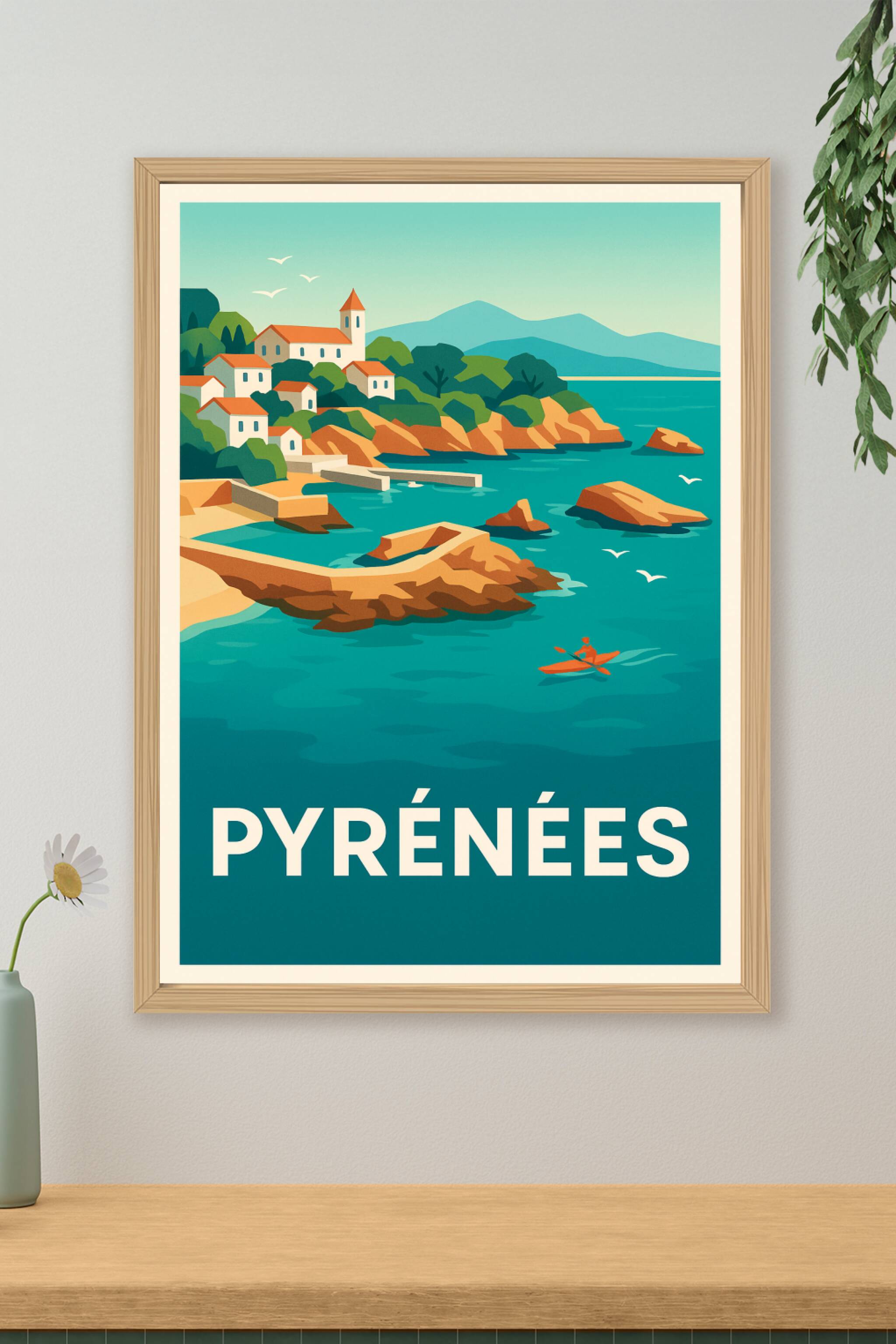 Affiche de Pyrénées - Évasion côtière en Méditerranée