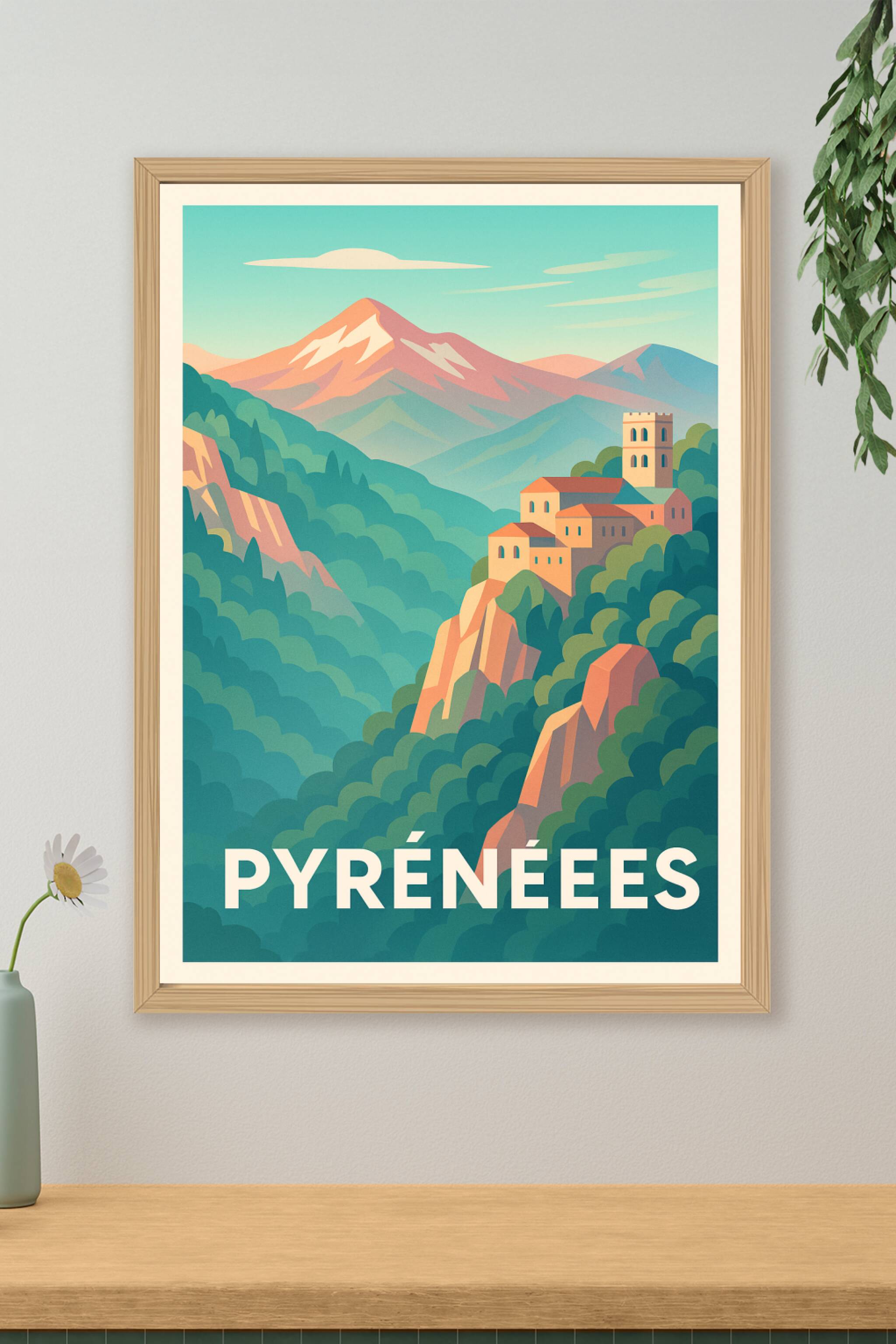 Affiche de Pyrénées - Évasion et sérénité en montagne
