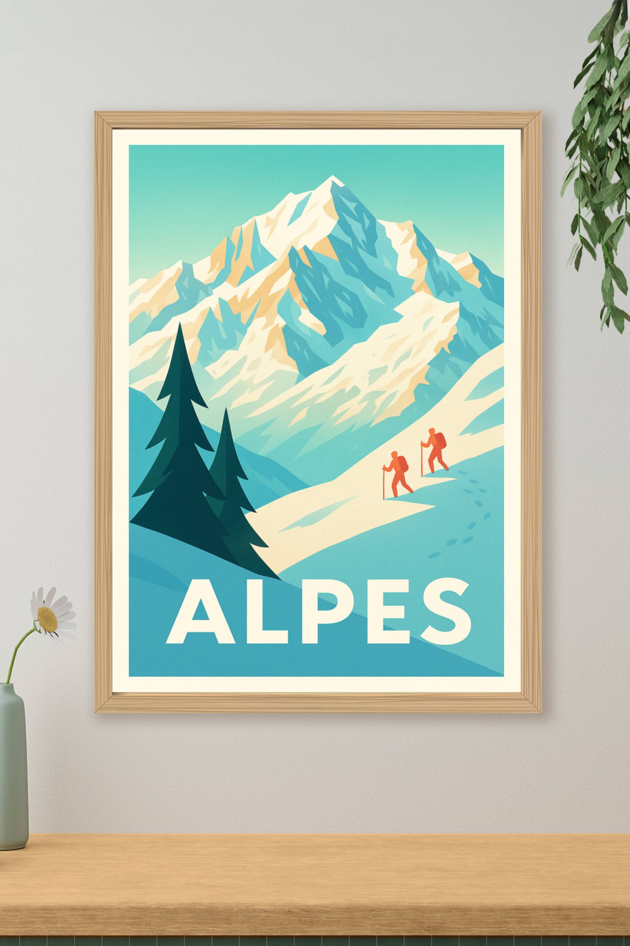 Affiche de Alpes - Évasion et aventure en haute montagne