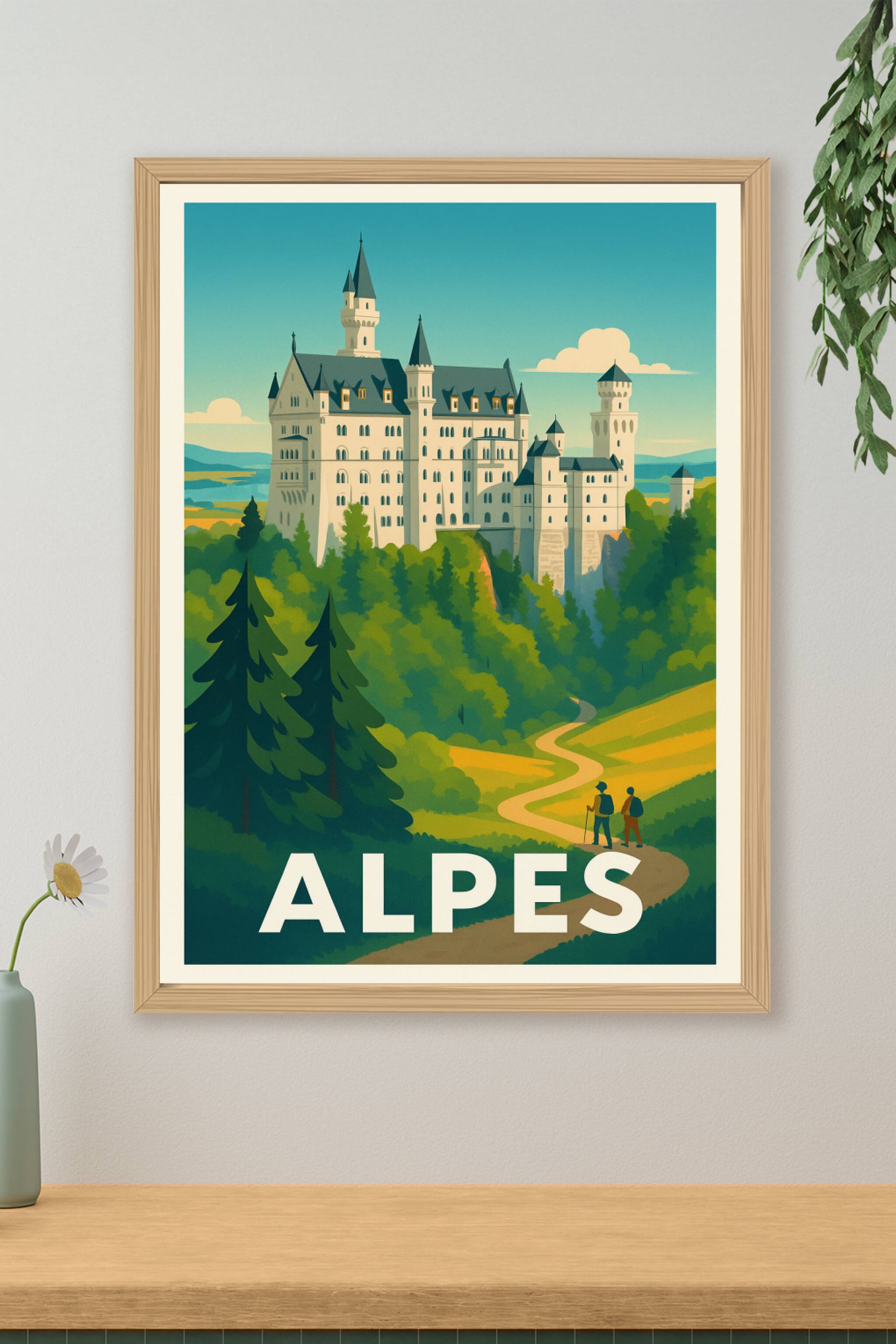 Affiche de Alpes - Évasion au Château de Neuschwanstein