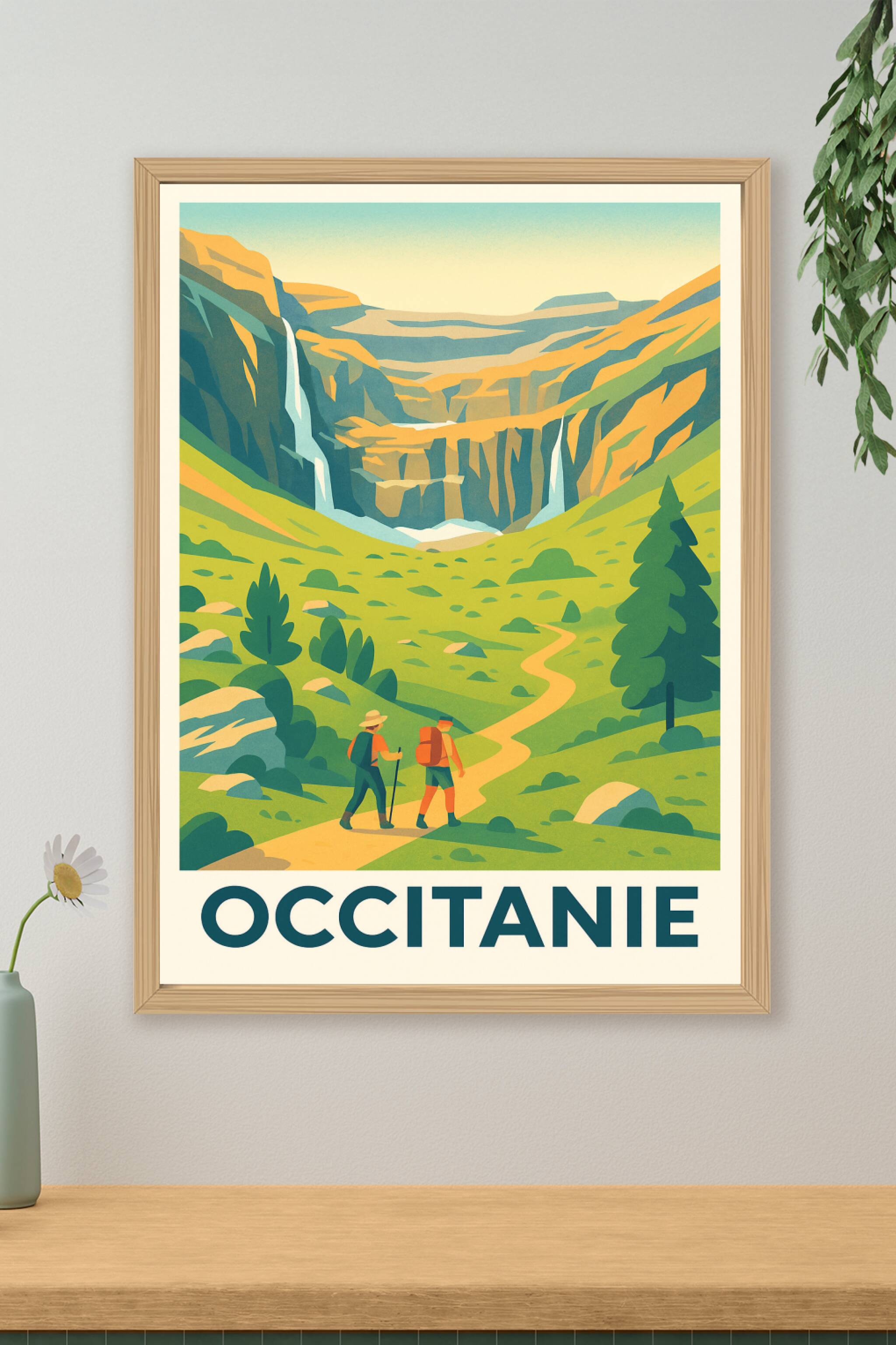 Affiche de Occitanie - Évasion et nature grandeur nature