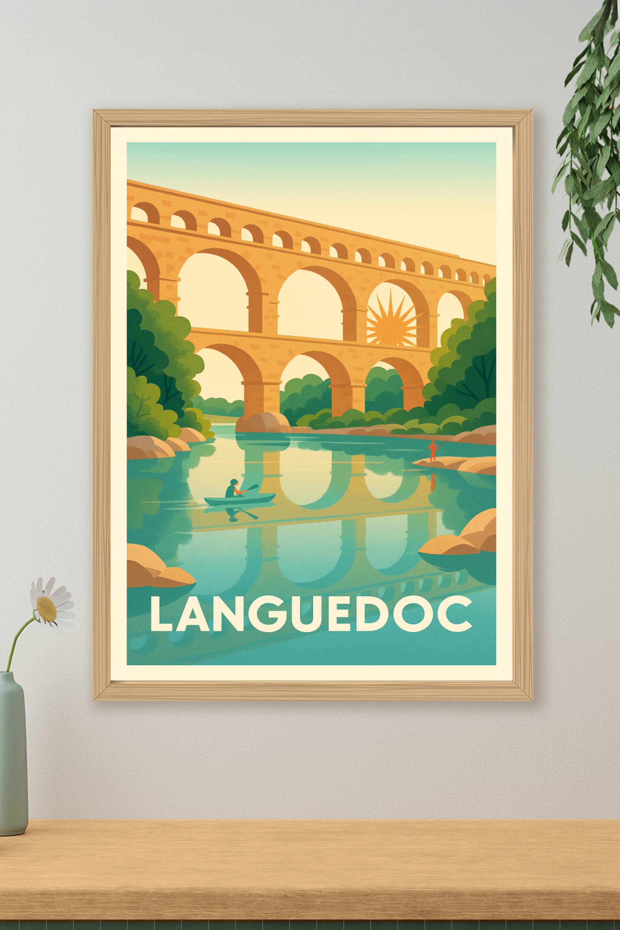 Affiche de Languedoc - Voyage au cœur du patrimoine romain