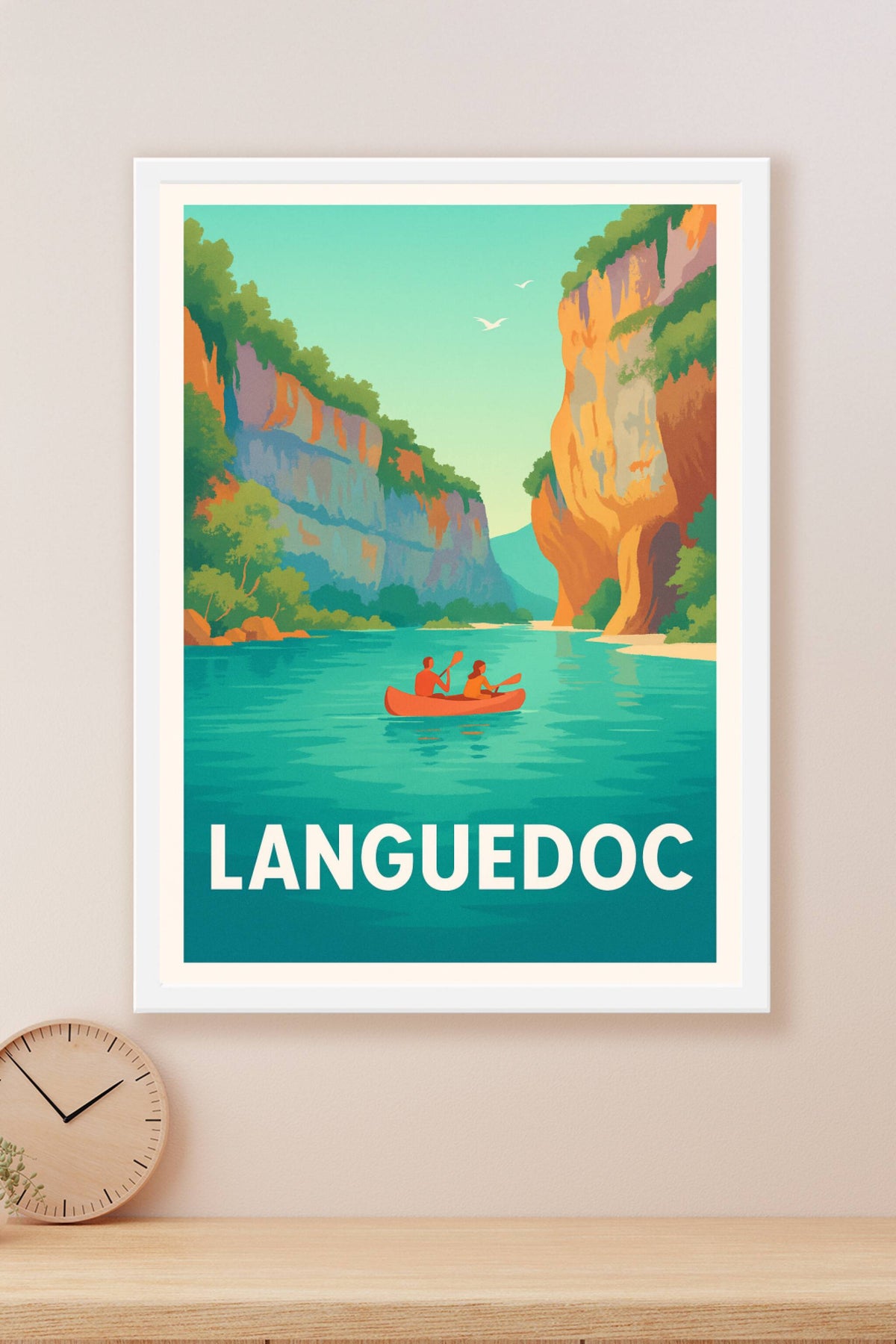 Affiche Languedoc — Nature et Aventure au Cœur des Gorges · poster d'art de Languedoc