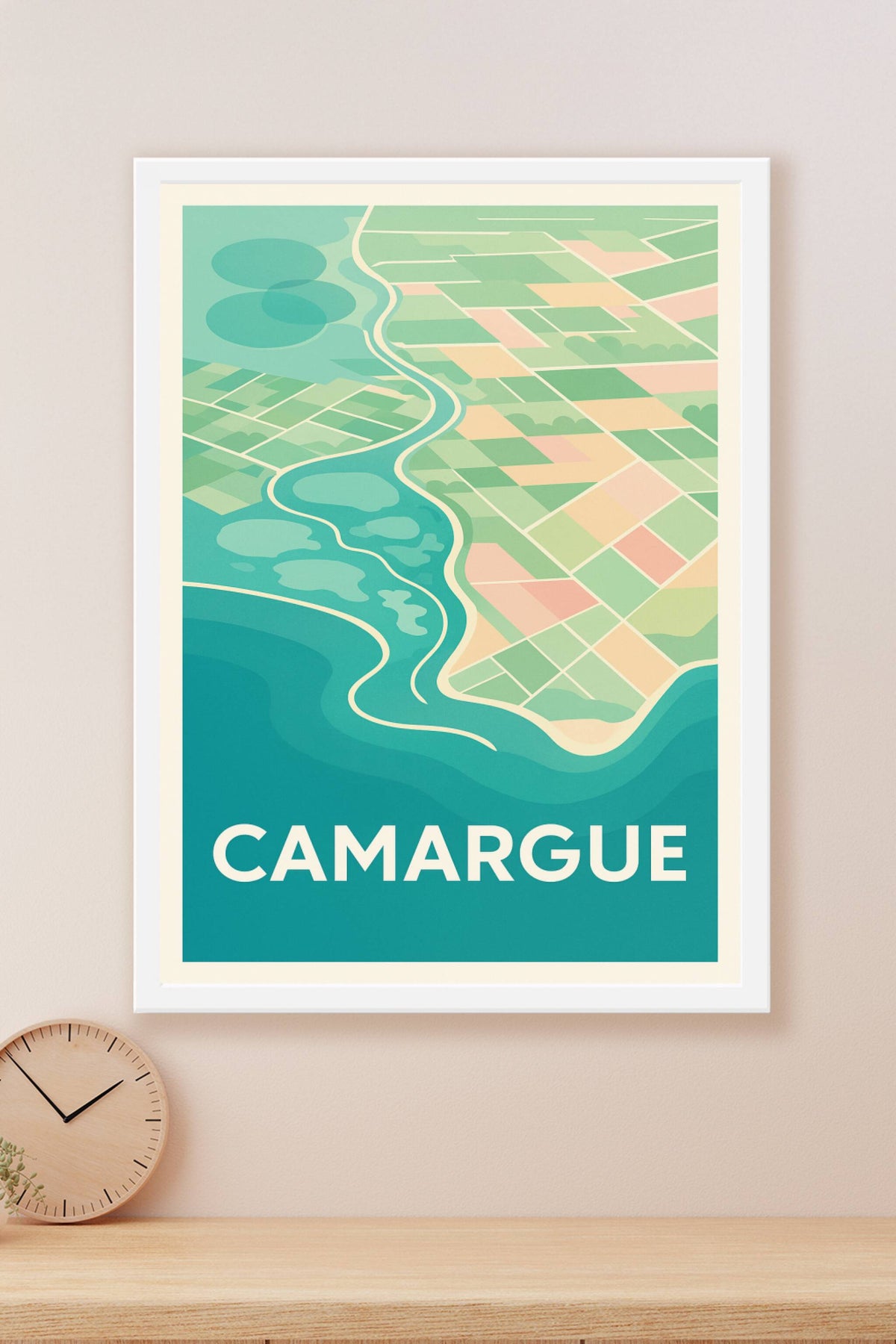 Affiche Camargue — Nature et Harmonie Méditerranéenne · poster d'art de Camargue