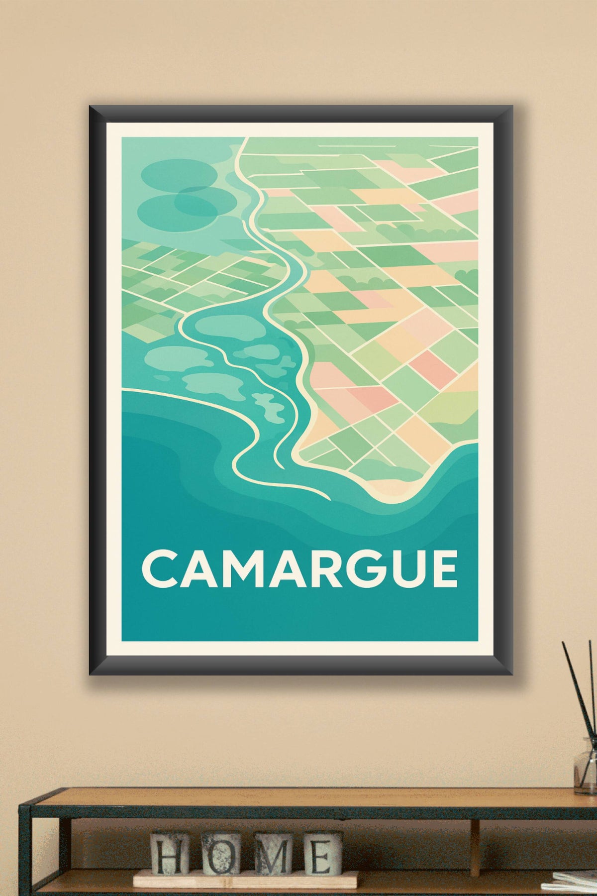 Affiche Camargue — Nature et Harmonie Méditerranéenne · poster d'art de Camargue