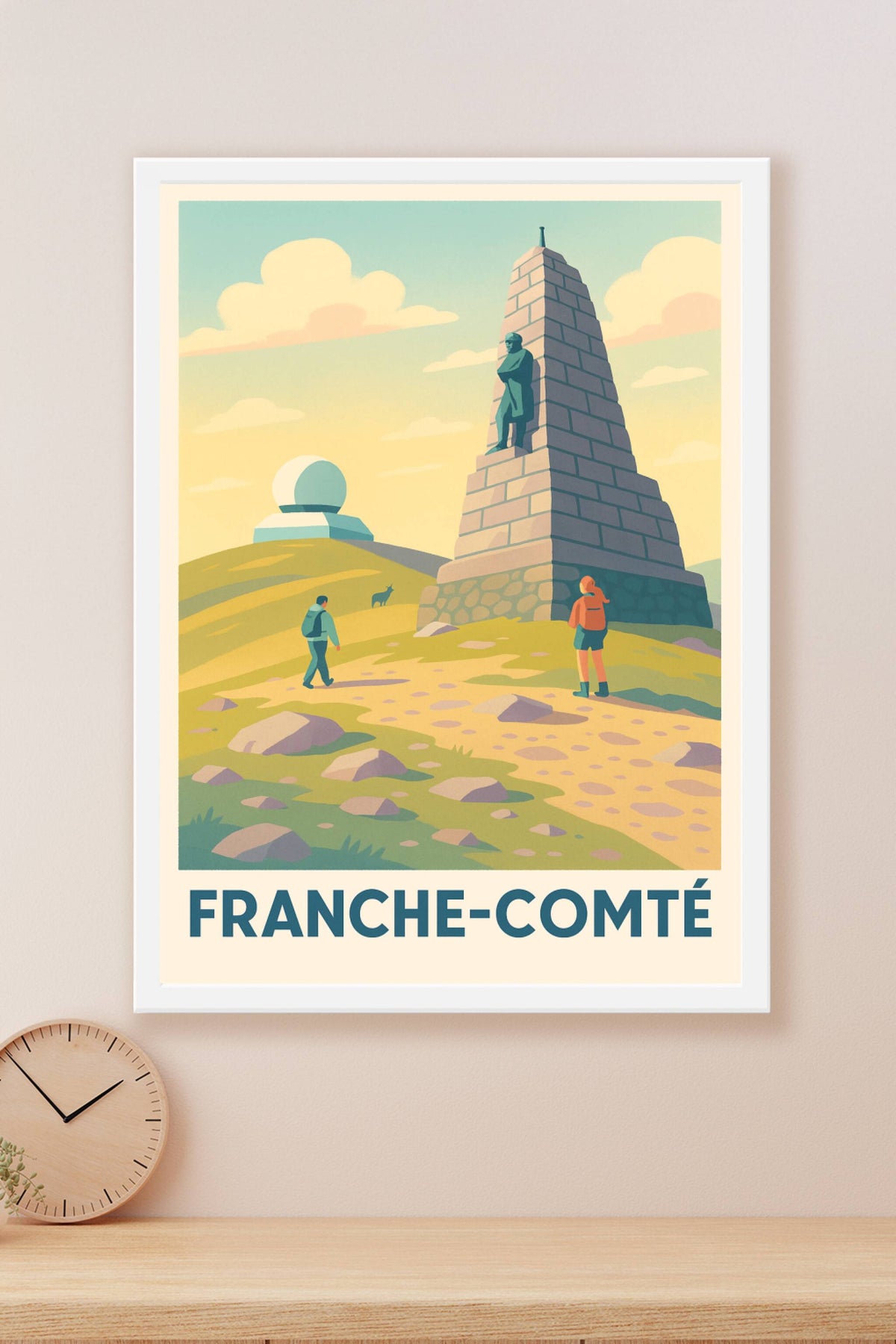 Affiche Franche-Comté — Balade au sommet du Ballon d'Alsace · poster d'art de Franche-Comté