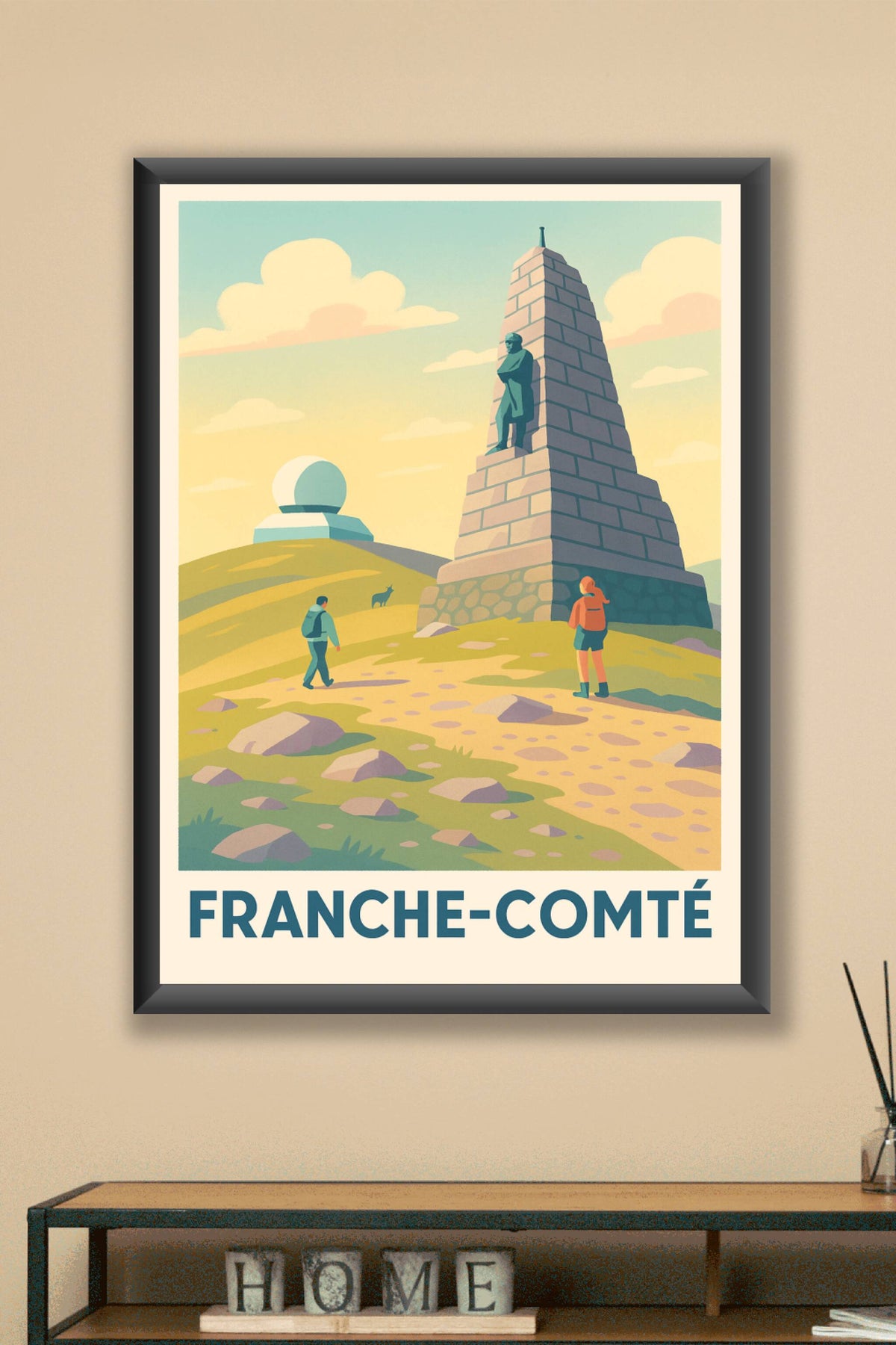 Affiche Franche-Comté — Balade au sommet du Ballon d'Alsace · poster d'art de Franche-Comté