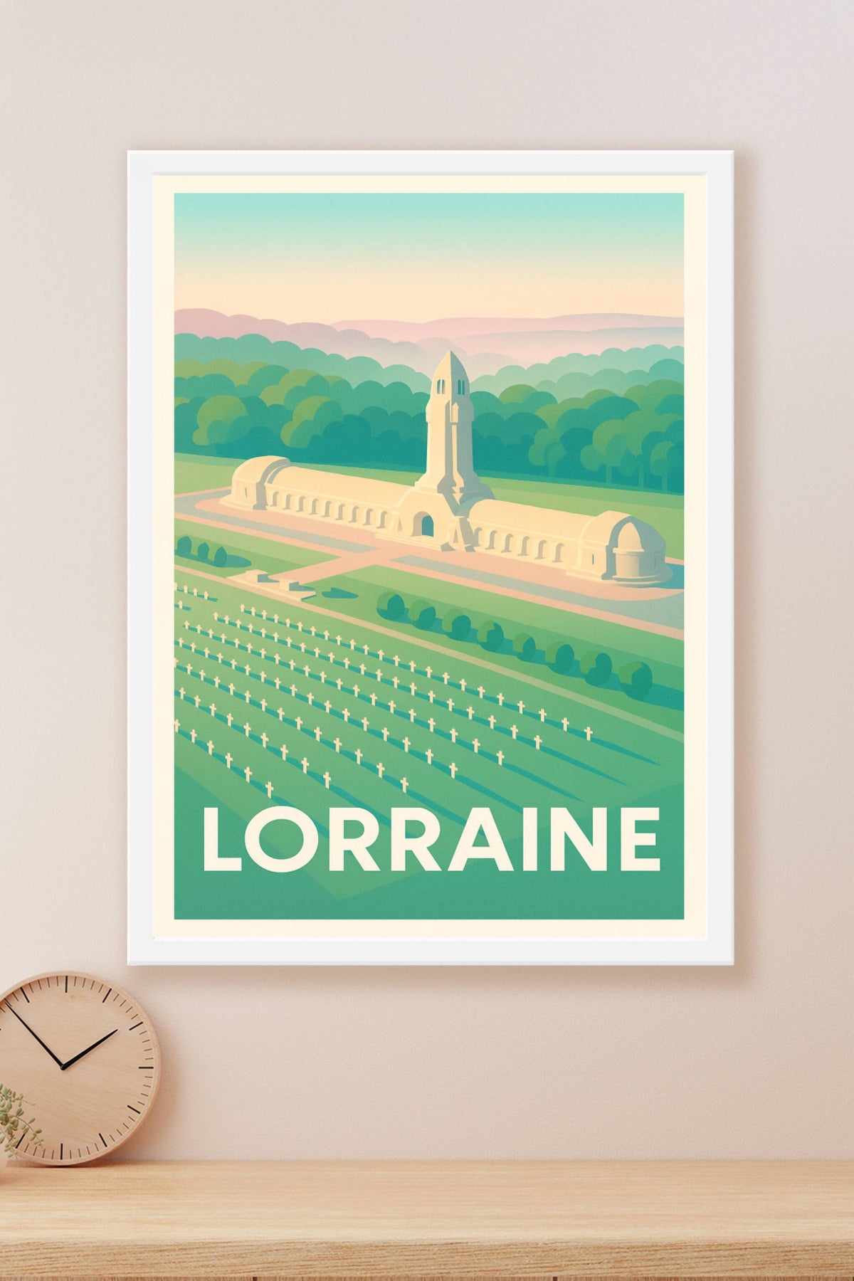 Affiche Lorraine — Hommage et Sérénité au Mémorial · poster d'art de Lorraine