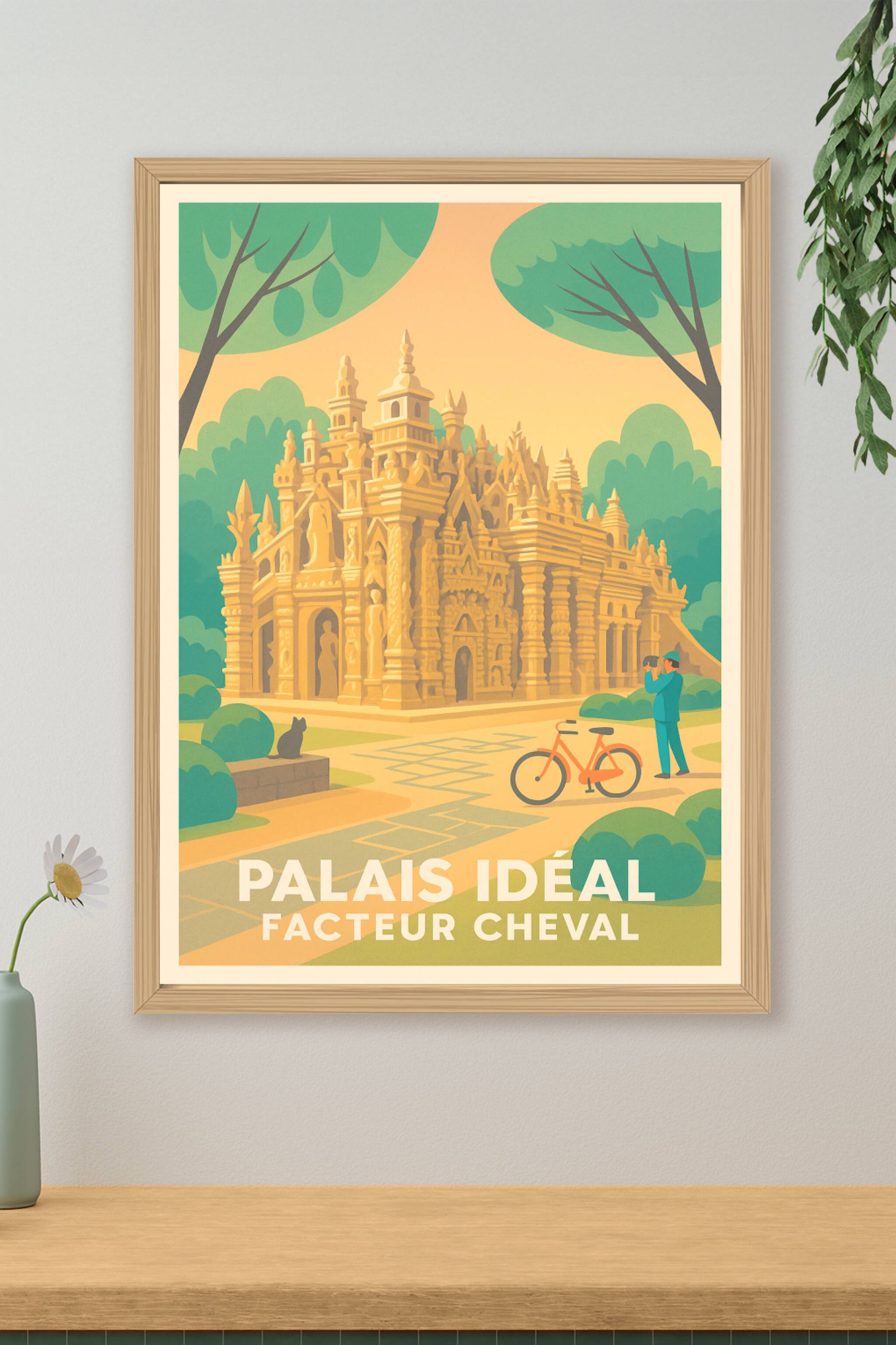 Affiche de Hauterives - Le Palais Idéal, joyau architectural du Facteur Cheval