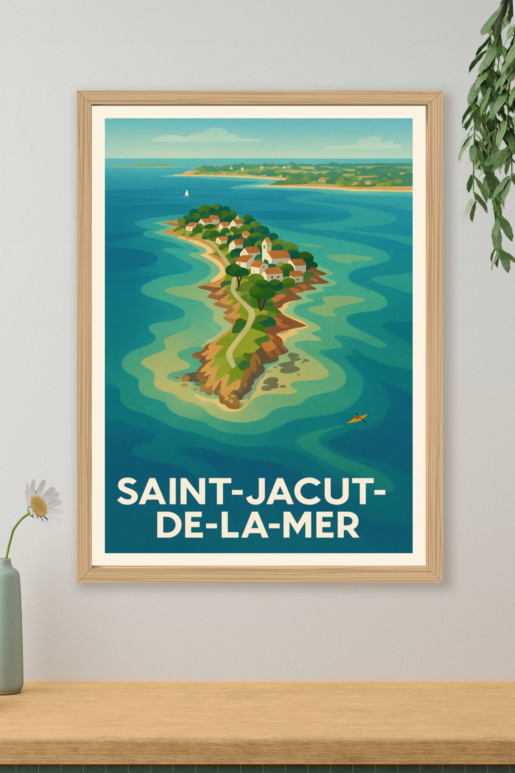 Affiche de Saint-Jacut-de-la-Mer - L'évasion bretonne entre terre et mer