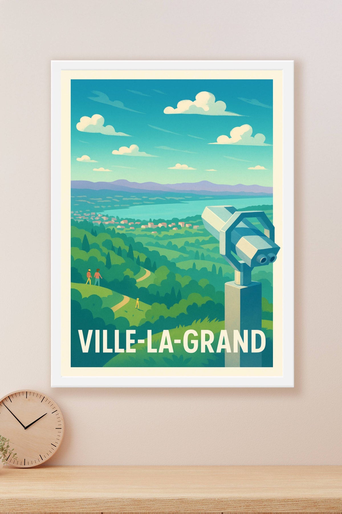 Affiche Ville-la-Grand — Panorama et nature à couper le souffle · poster d'art de Ville-la-Grand