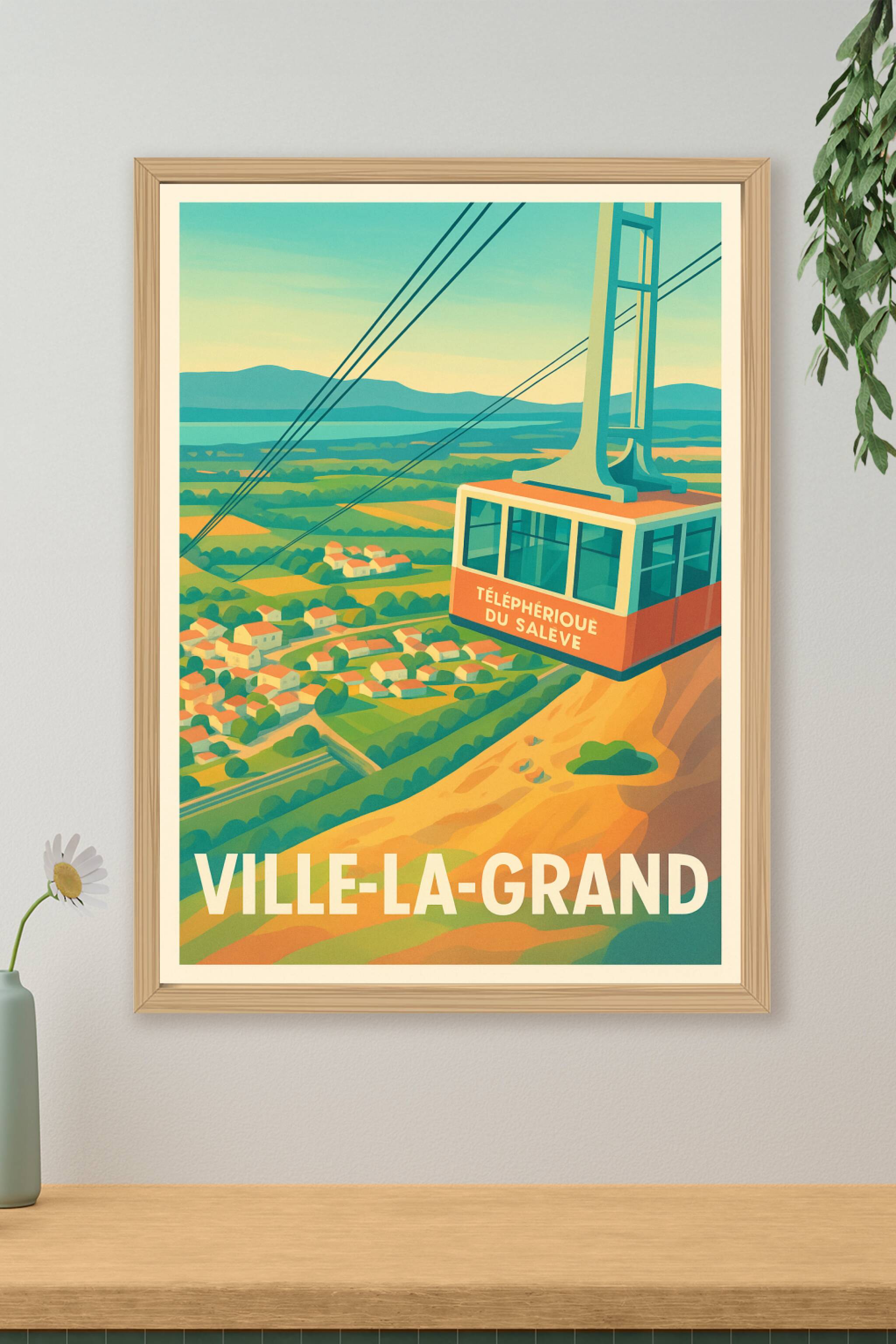 Affiche de Ville-la-Grand - La magie du Téléphérique du Salève