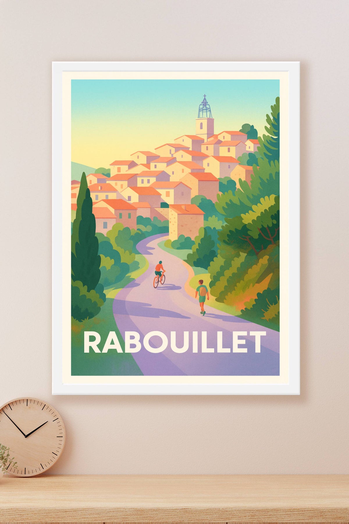 Affiche Rabouillet — L'escapade nature et villageoise · poster d'art de Rabouillet