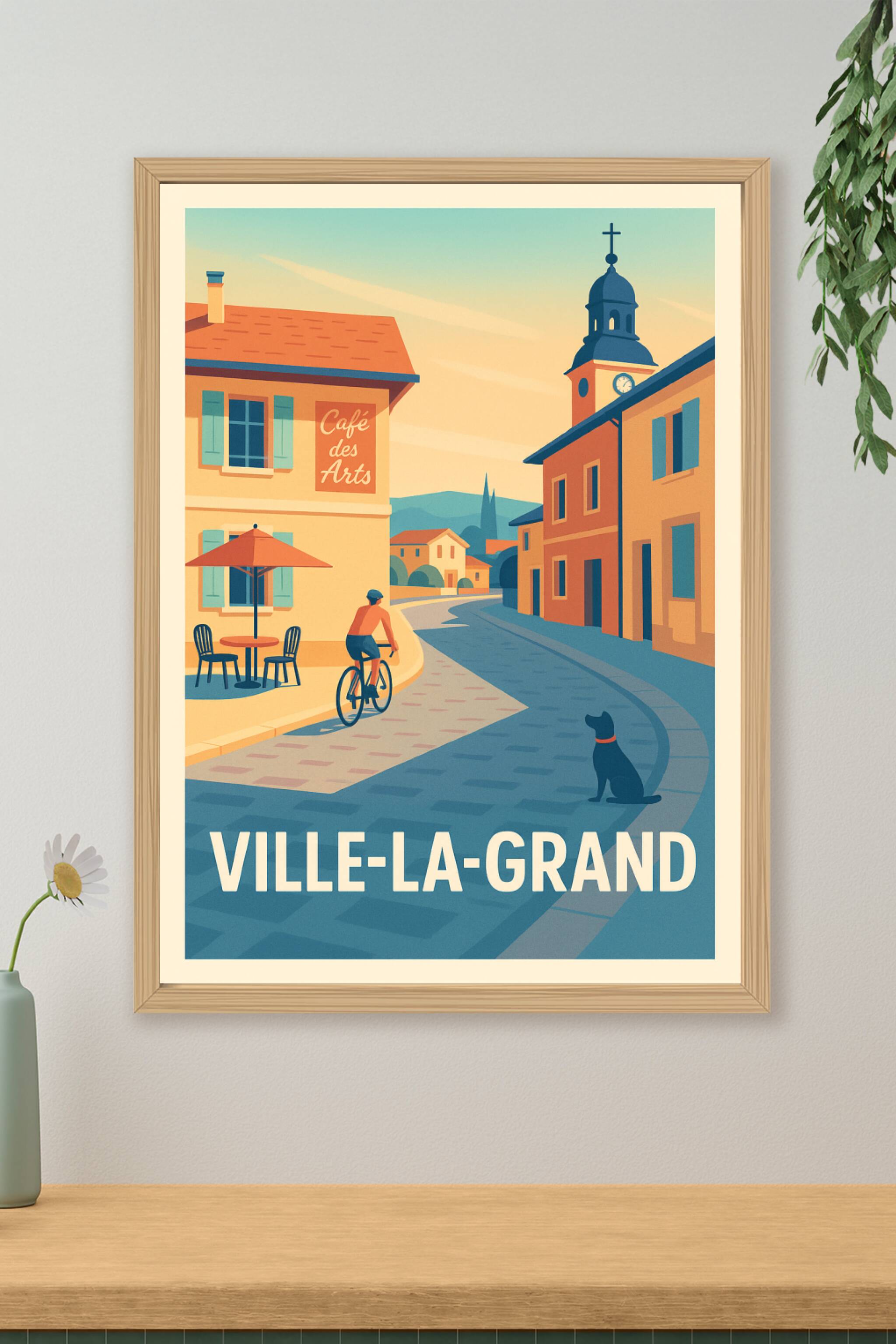 Affiche de Ville-la-Grand - Promenade au rythme doux du village