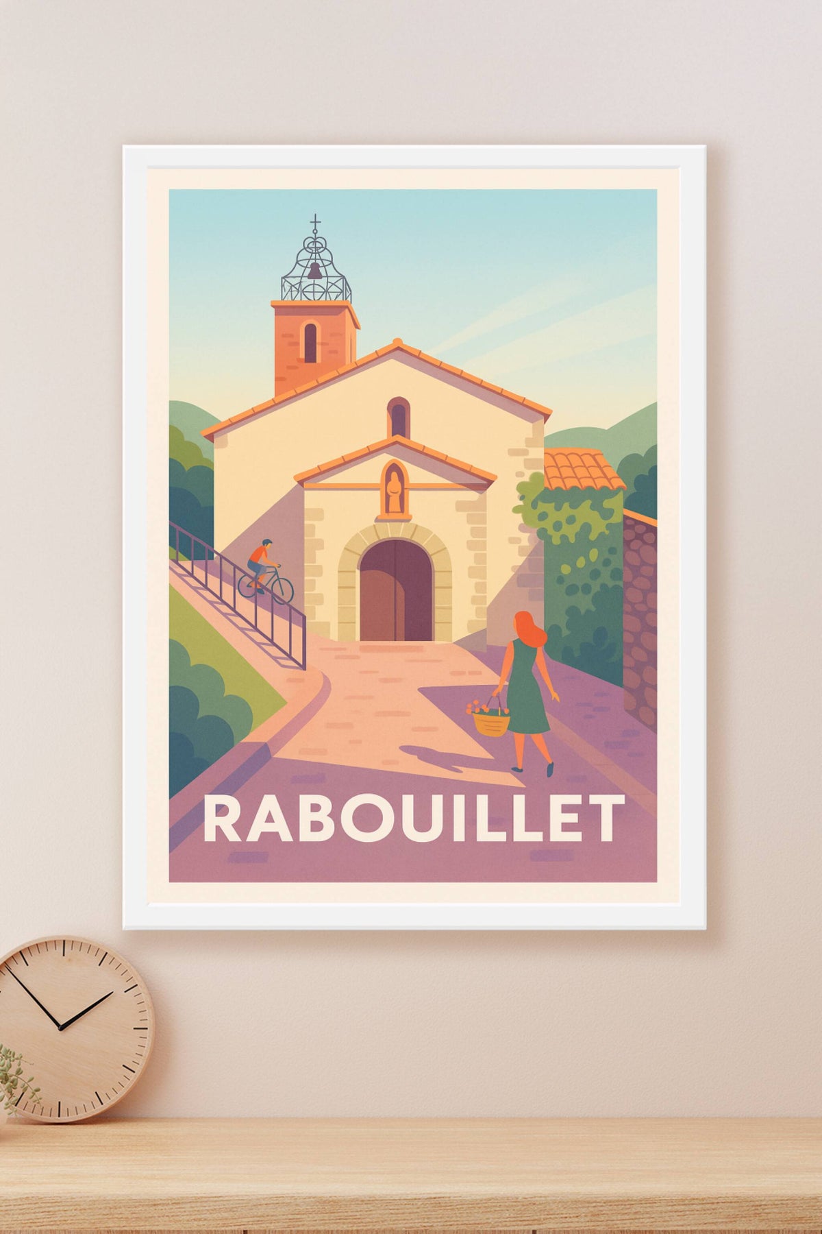 Affiche Rabouillet — Charme pittoresque au cœur du village · poster d'art de Rabouillet