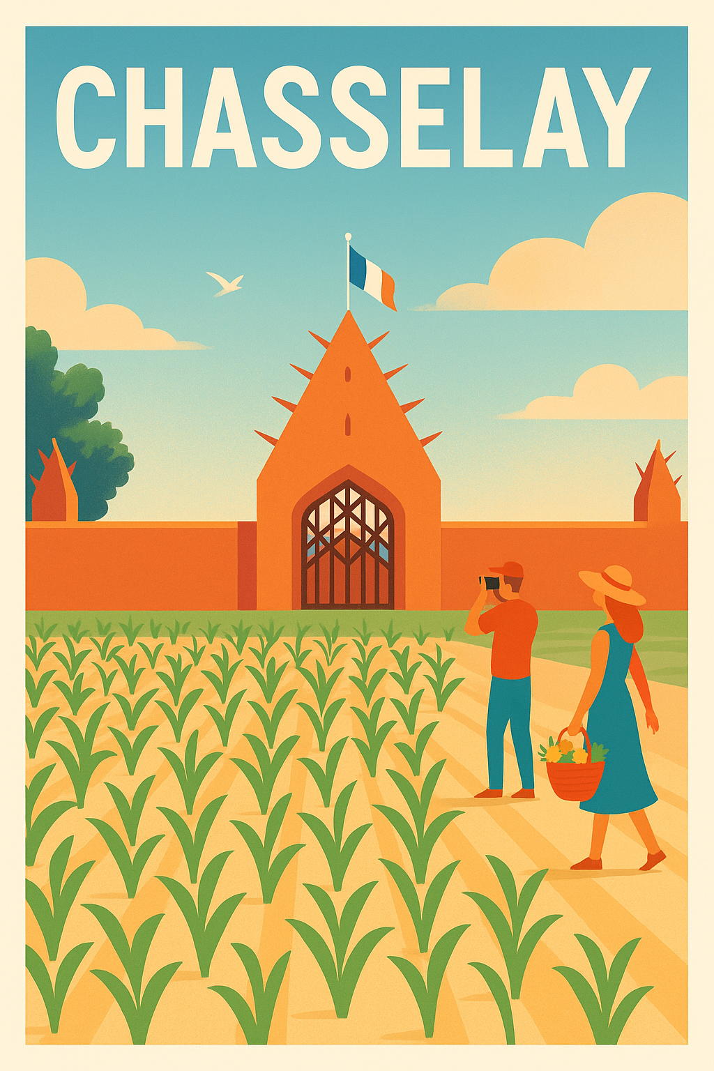 Affiche de Chasselay - Charme rural et patrimoine historique