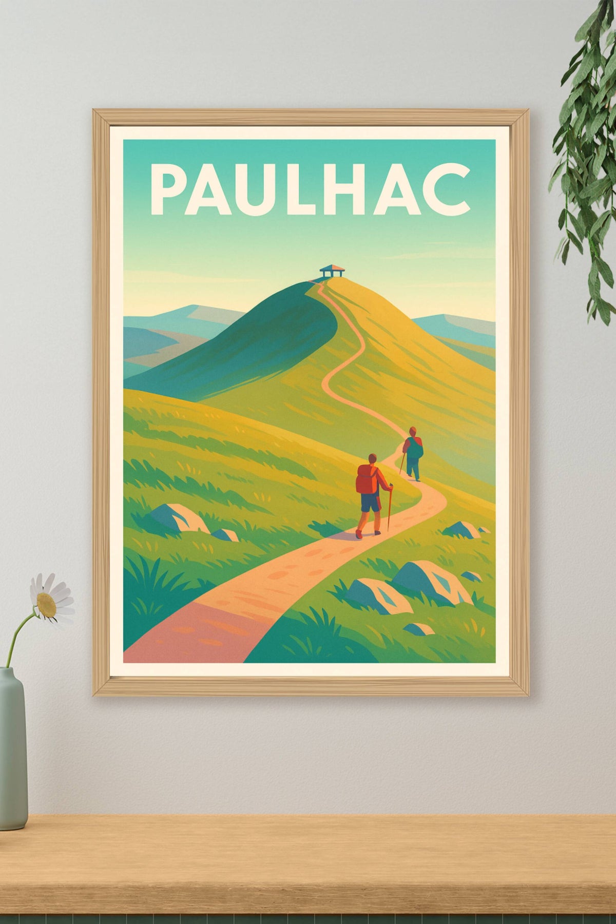 Affiche Paulhac — Invitation à la Randonnée en Nature · poster d'art de Paulhac
