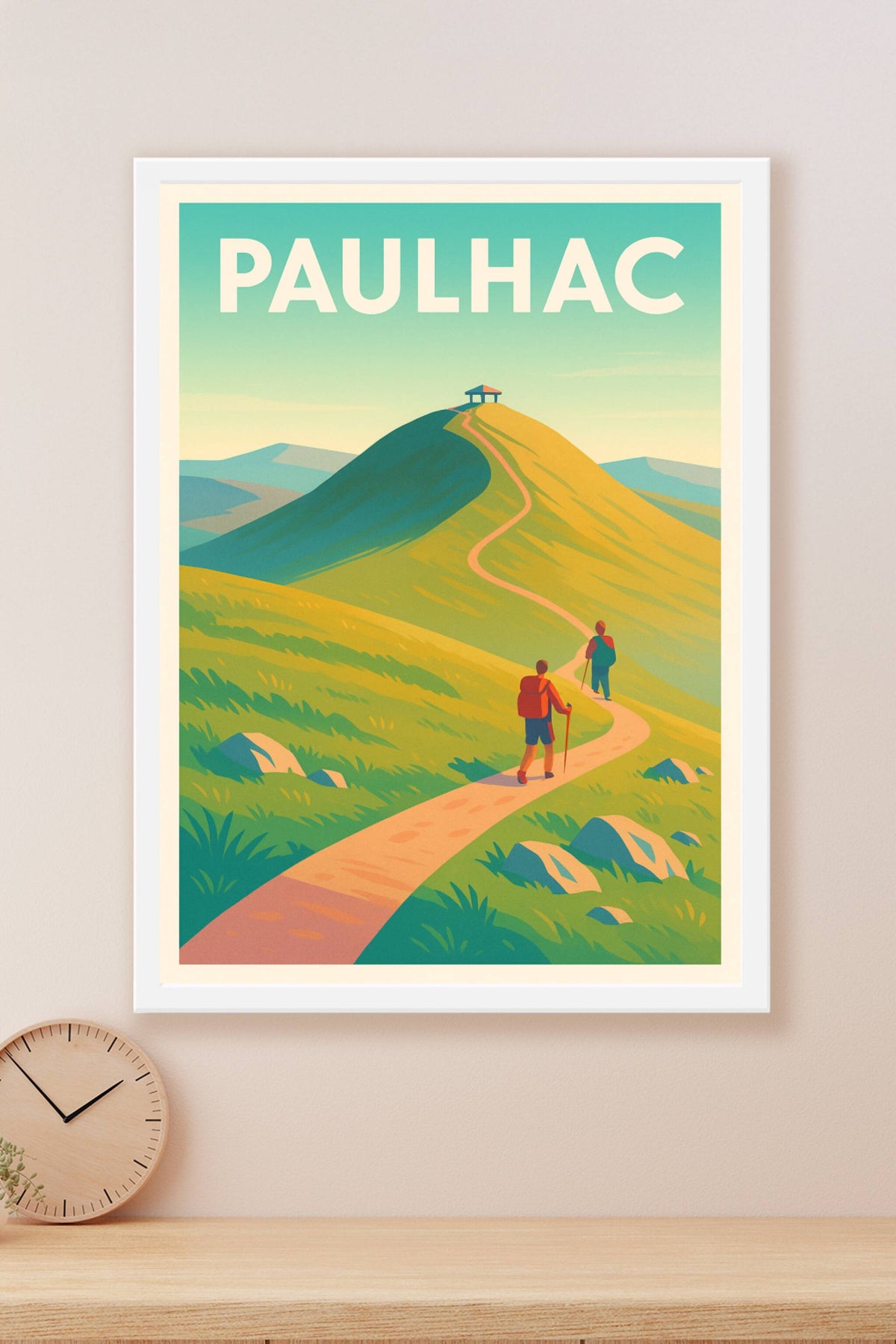 Affiche Paulhac — Invitation à la Randonnée en Nature · poster d'art de Paulhac
