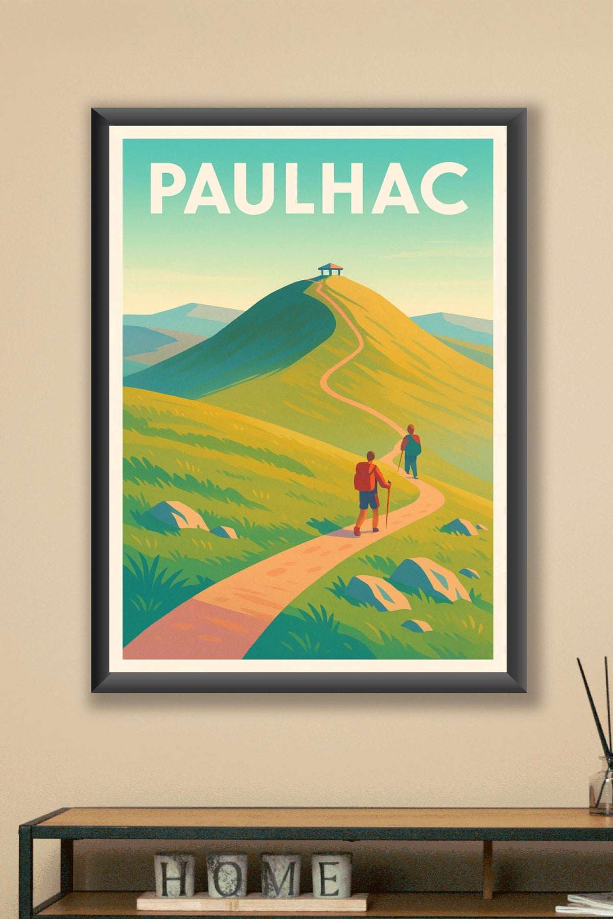 Affiche Paulhac — Invitation à la Randonnée en Nature · poster d'art de Paulhac