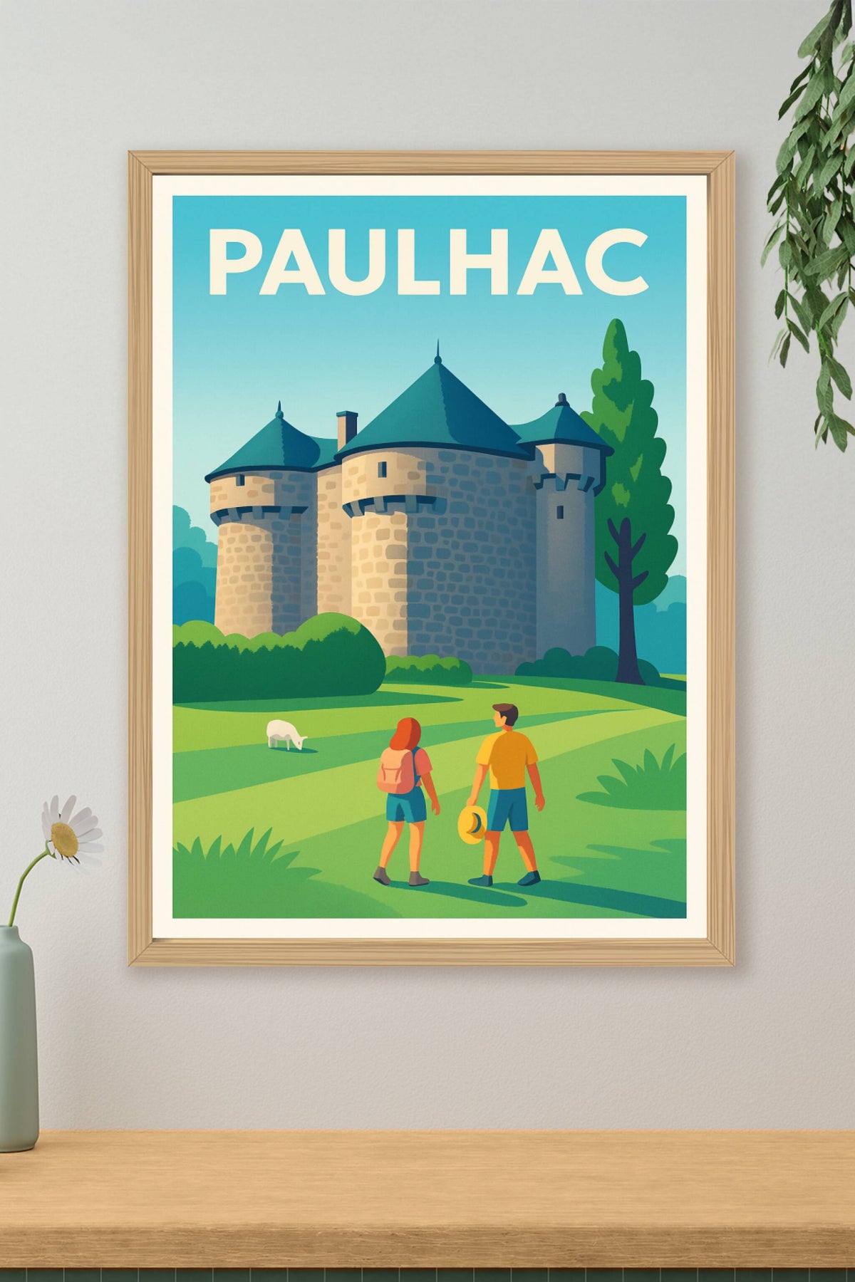 Affiche Paulhac — Un voyage au cœur du charme médiéval · poster d'art de Paulhac