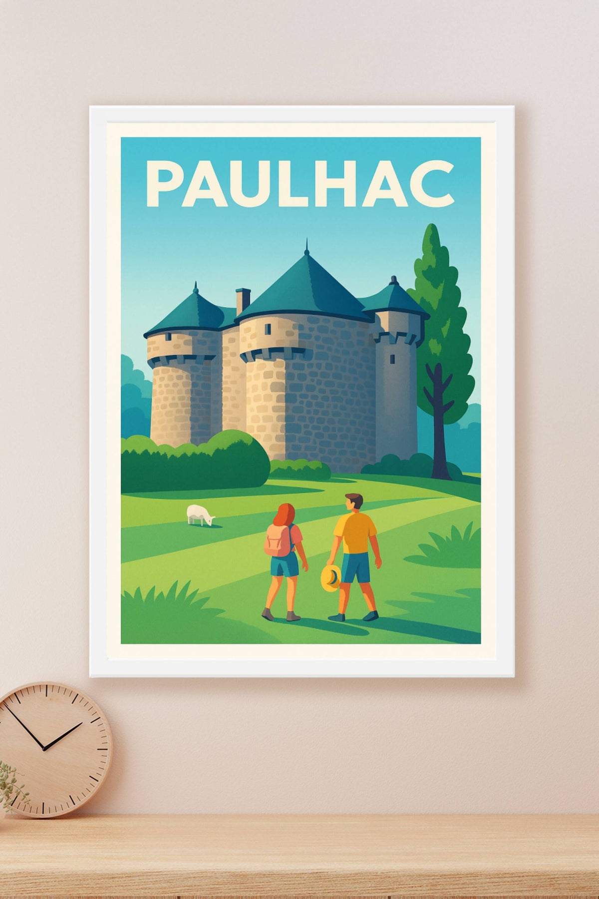 Affiche Paulhac — Un voyage au cœur du charme médiéval · poster d'art de Paulhac