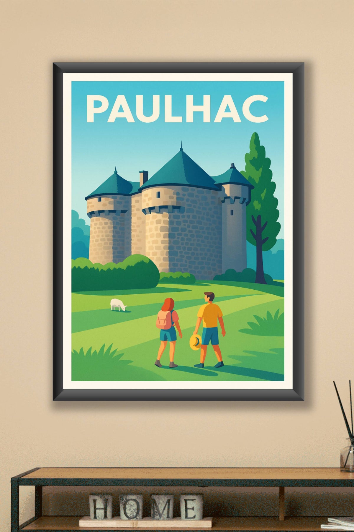 Affiche Paulhac — Un voyage au cœur du charme médiéval · poster d'art de Paulhac