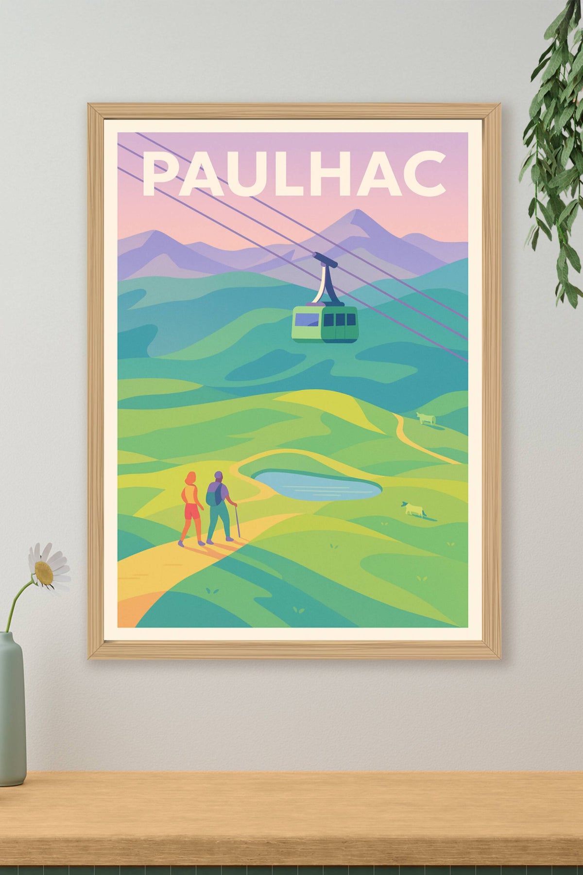 Affiche Paulhac — Évasion et nature en altitude · poster d'art de Paulhac