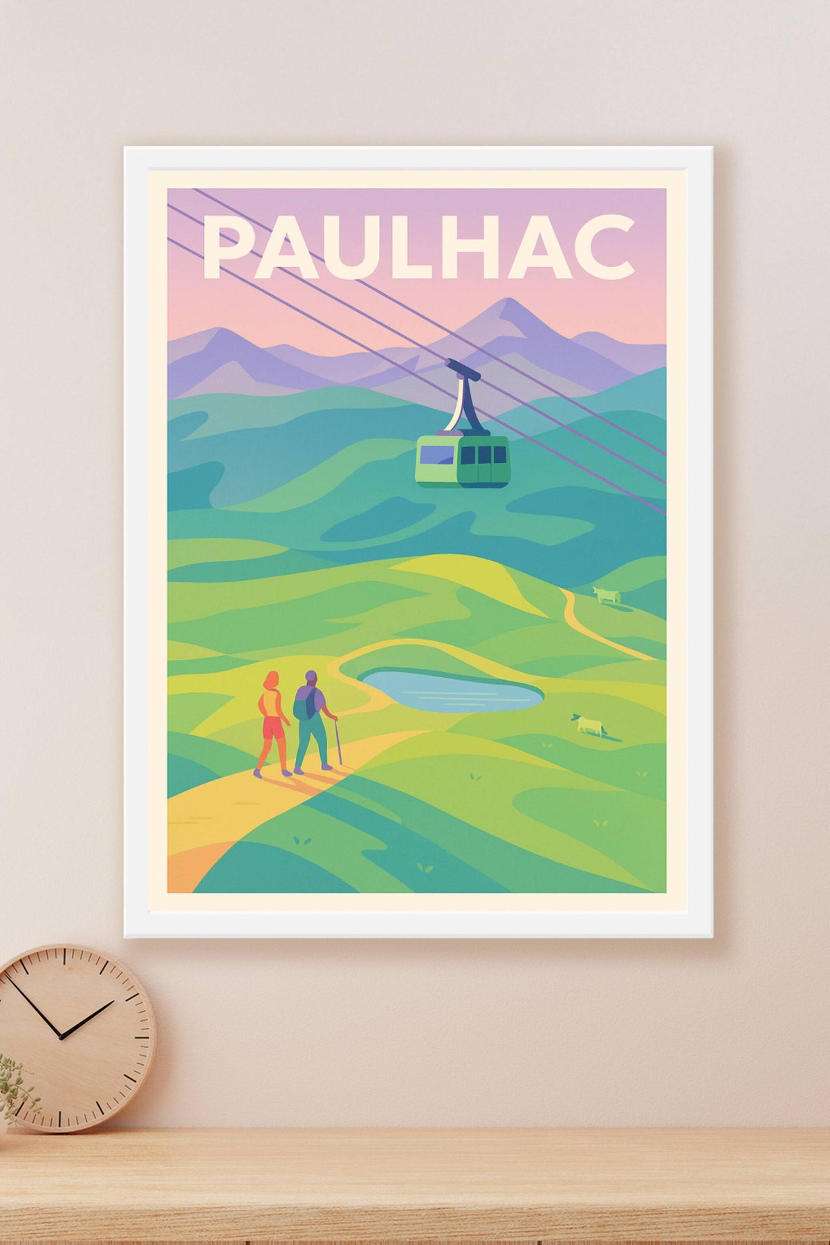 Affiche Paulhac — Évasion et nature en altitude · poster d'art de Paulhac