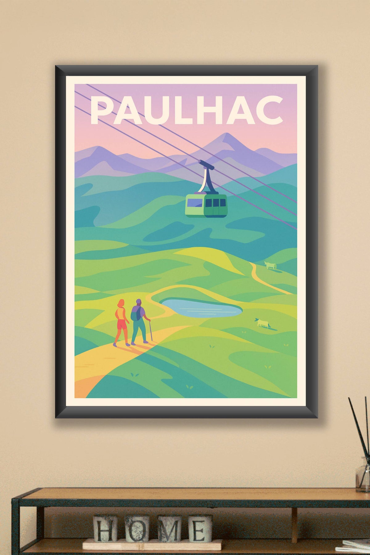 Affiche Paulhac — Évasion et nature en altitude · poster d'art de Paulhac