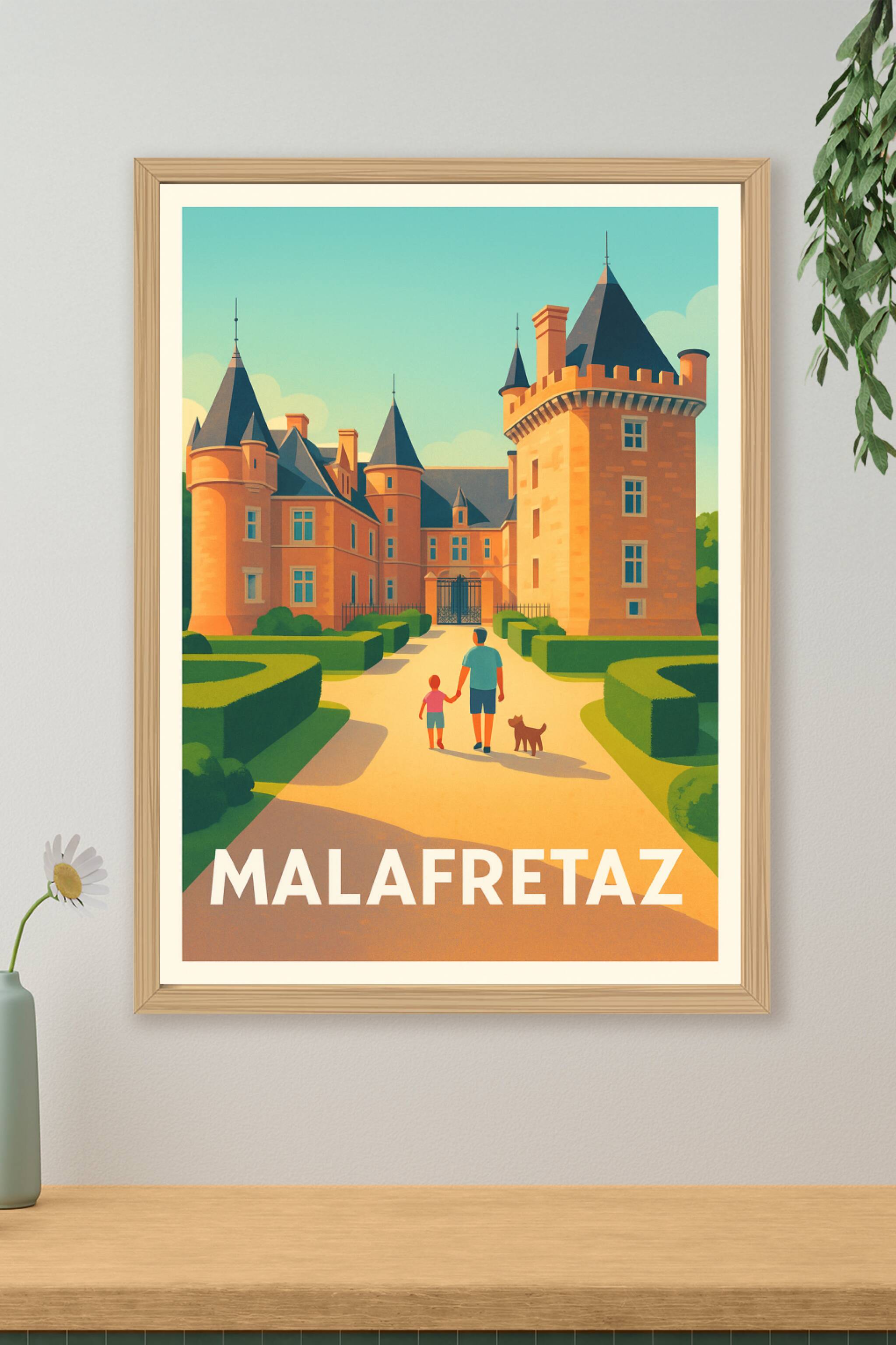 Affiche de Malafretaz - Promenade au château historique