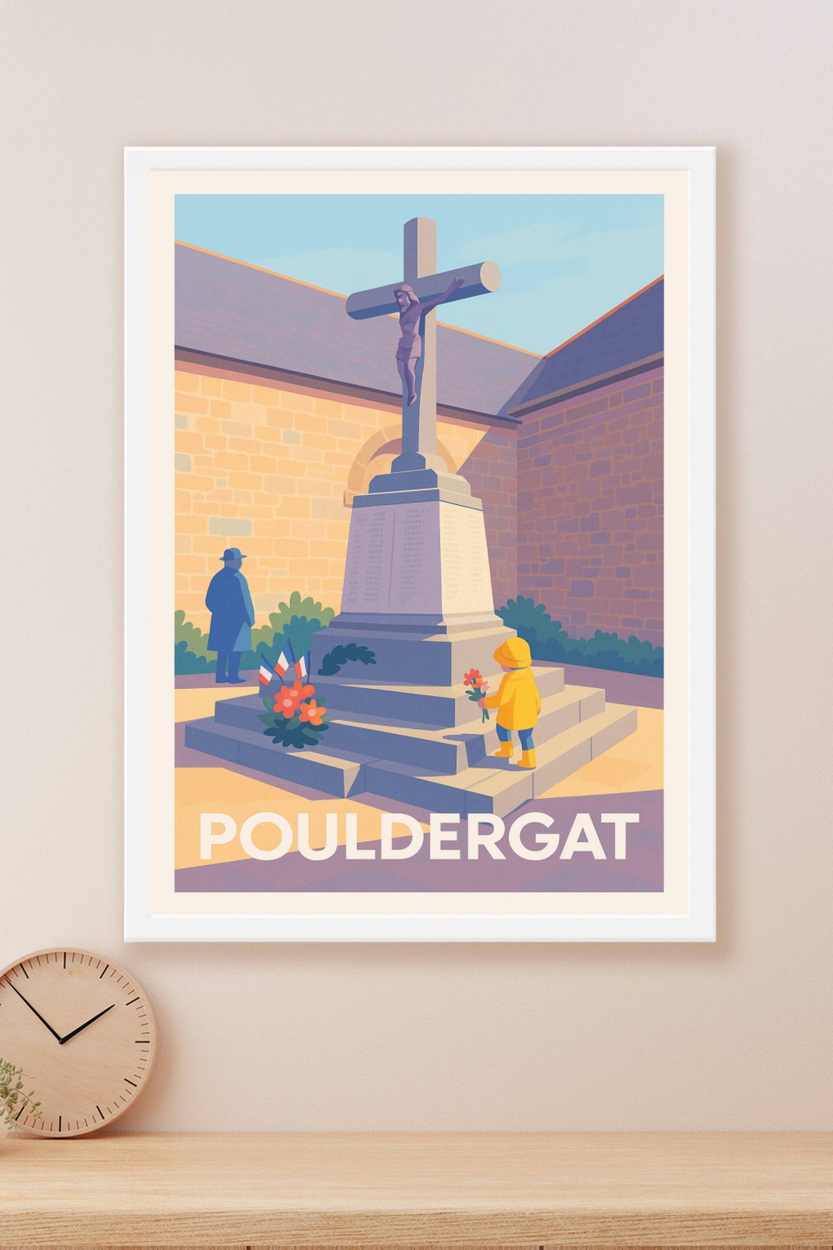 Affiche Pouldergat — Souvenir et Recueillement en Bretagne · poster d'art de Pouldergat