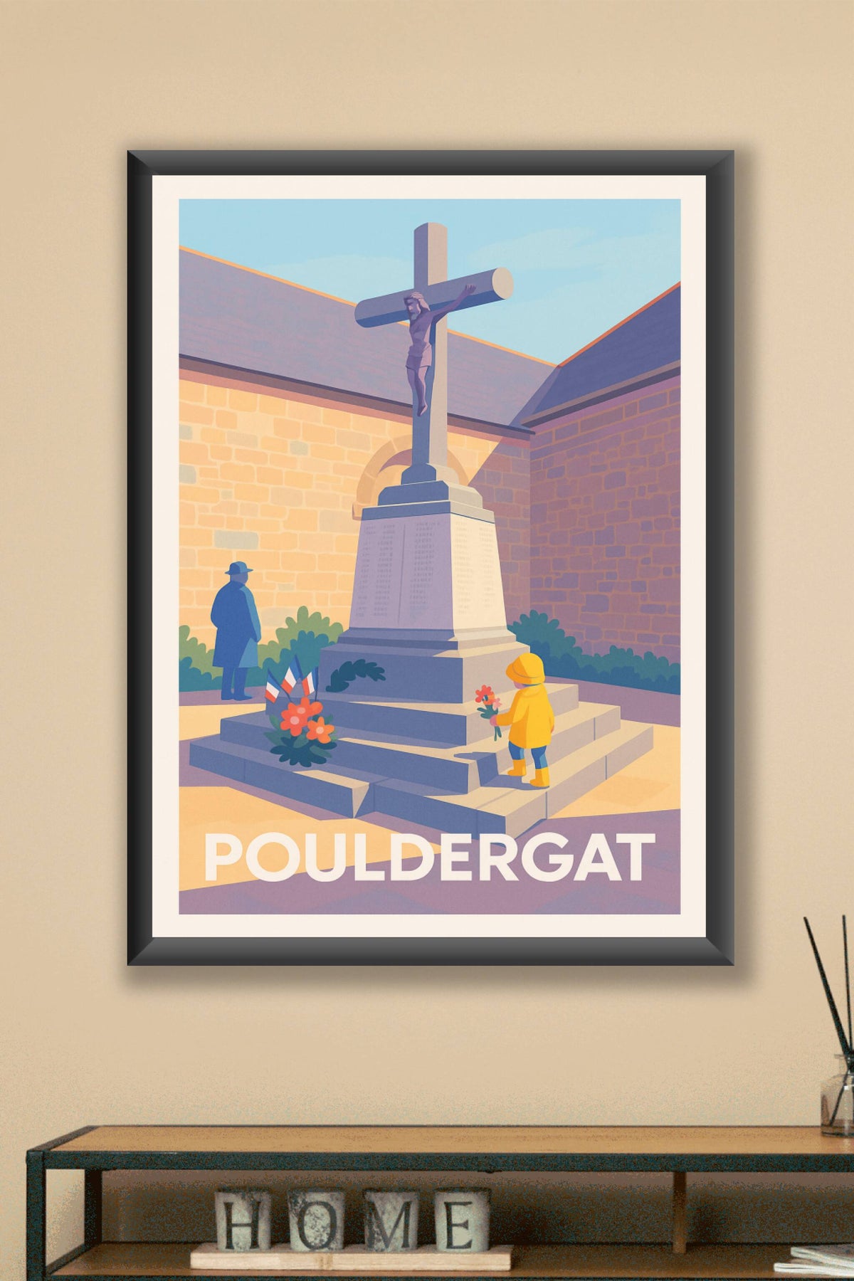 Affiche Pouldergat — Souvenir et Recueillement en Bretagne · poster d'art de Pouldergat