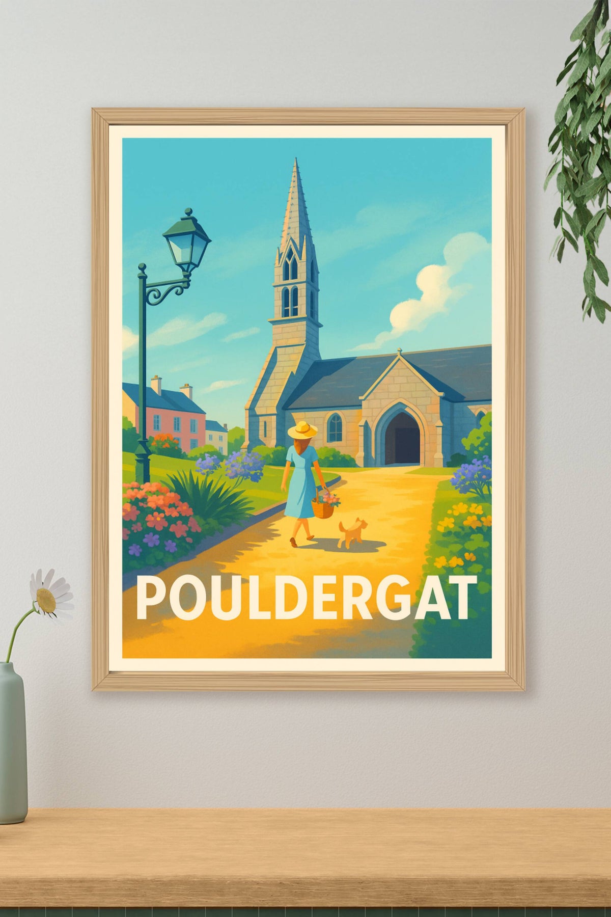 Affiche Pouldergat — Escapade bucolique au cœur du village · poster d'art de Pouldergat