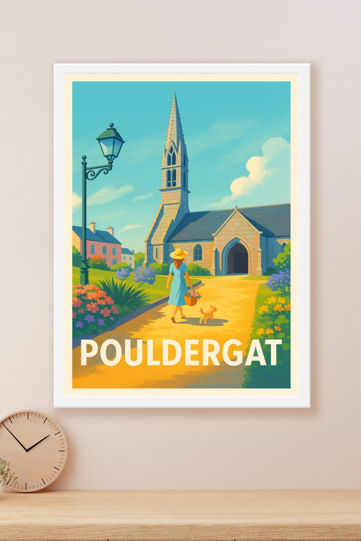 Affiche Pouldergat — Escapade bucolique au cœur du village · poster d'art de Pouldergat