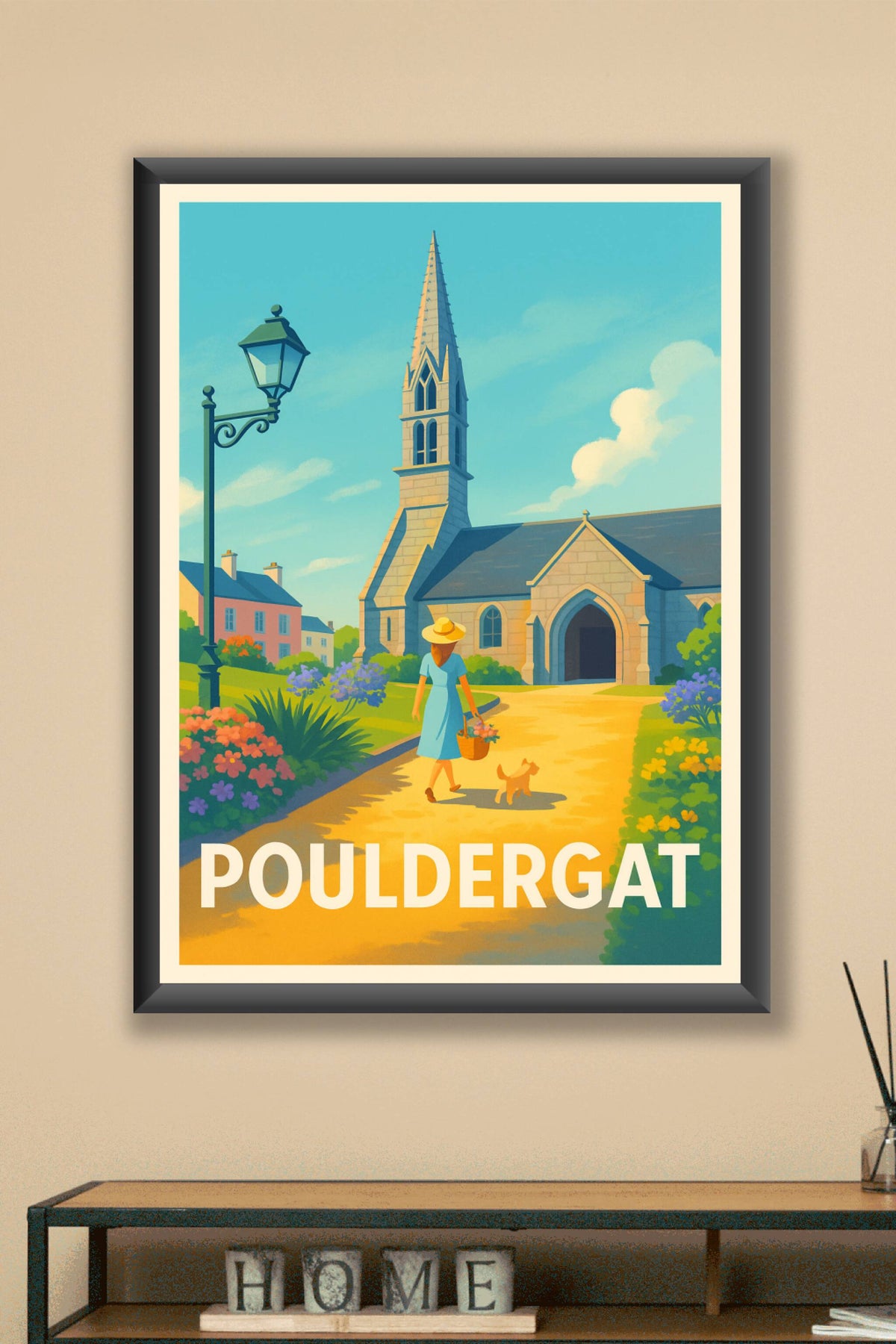 Affiche Pouldergat — Escapade bucolique au cœur du village · poster d'art de Pouldergat