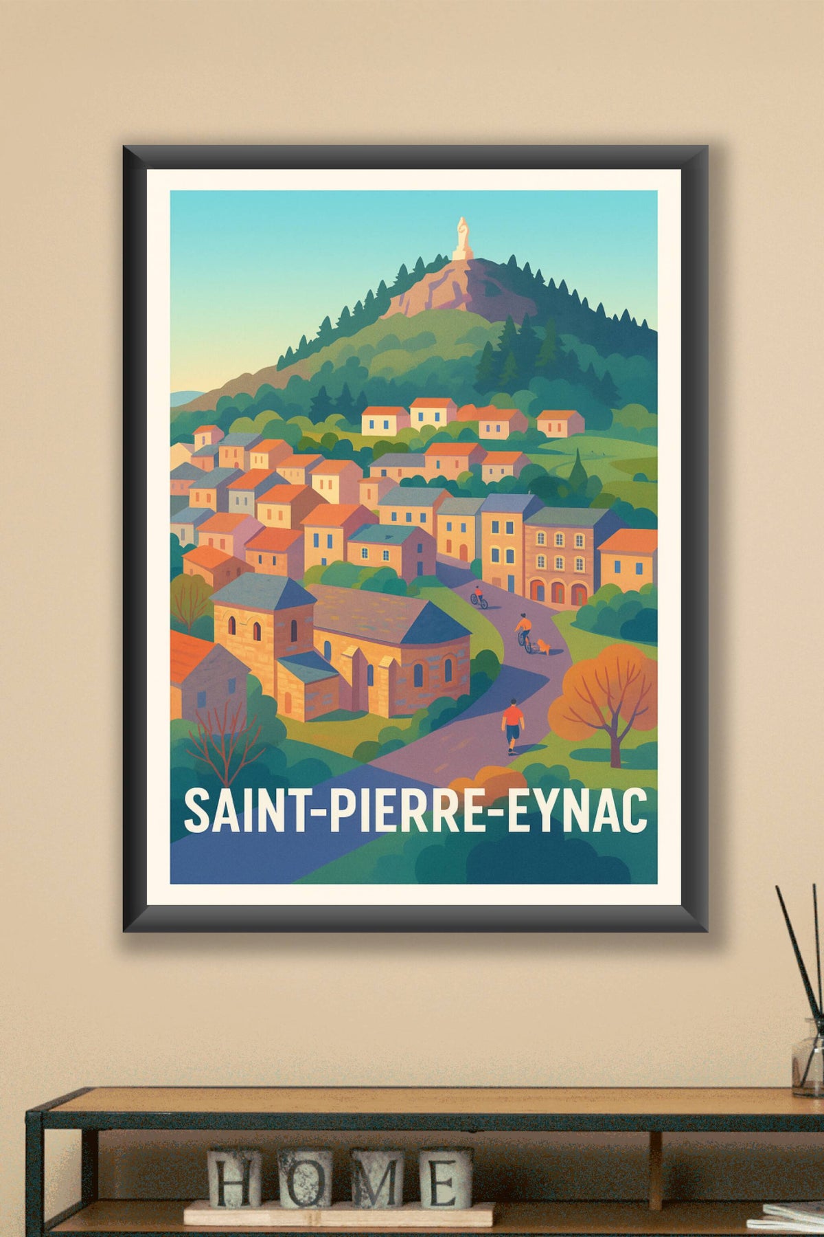 Affiche Saint-Pierre-Eynac — Charme et Sérénité en Haute-Loire · poster d'art de Saint-Pierre-Eynac