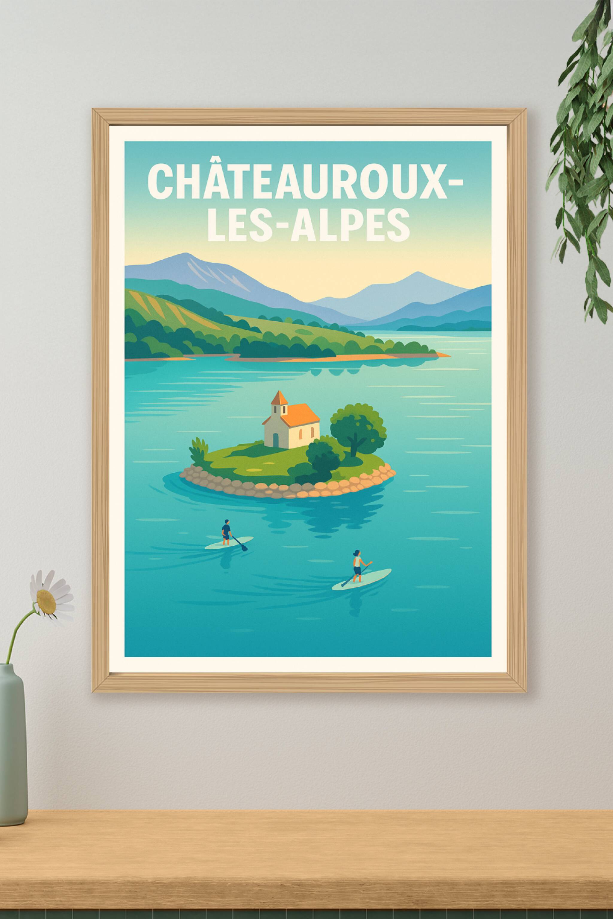 Affiche de Châteauroux-les-Alpes - Évasion et nature au cœur des montagnes